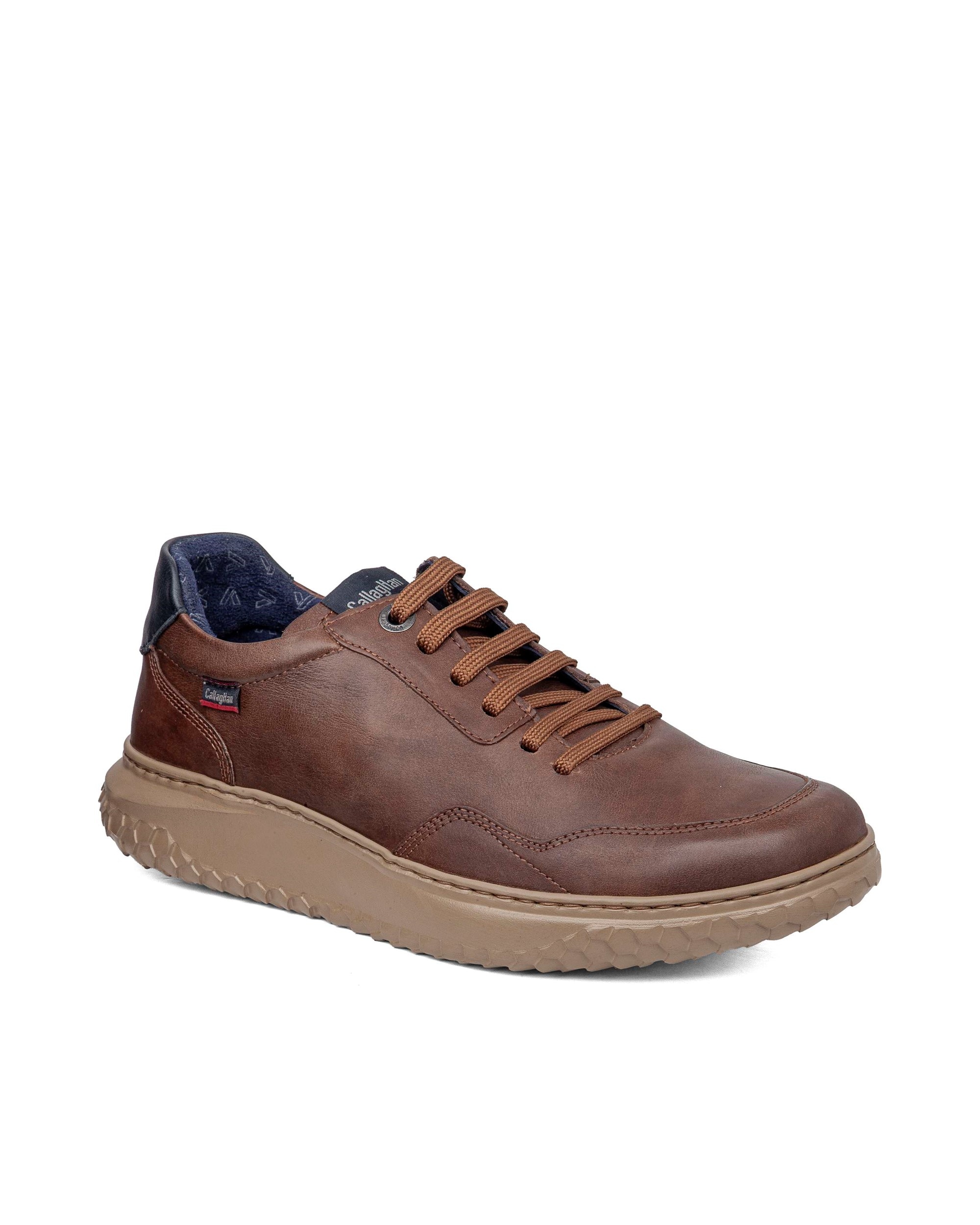 Zapato de piel de hombre con cordones con sistema adaptación - Callaghan - Burdeos Burdeos-3