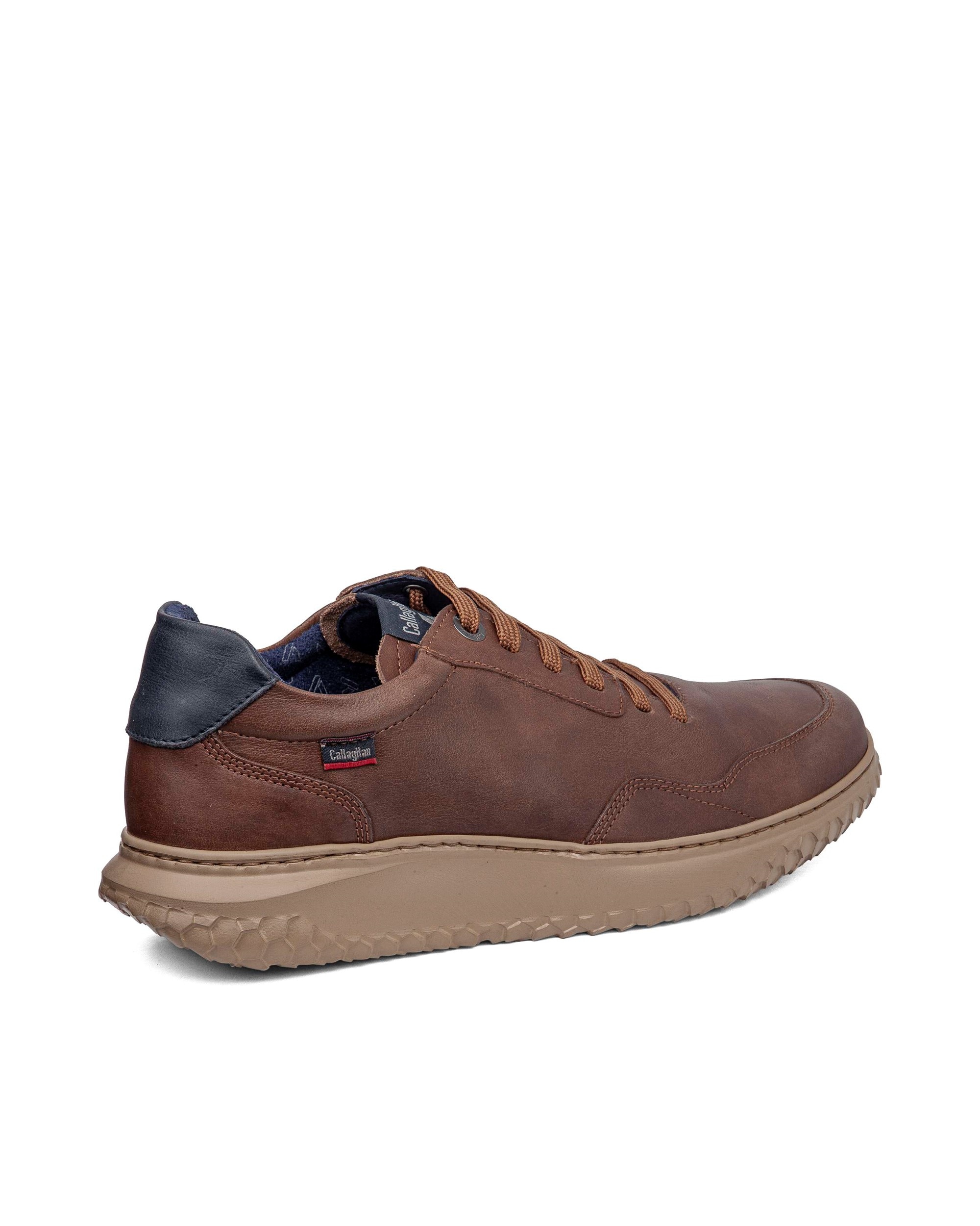 Zapato de piel de hombre con cordones con sistema adaptación - Callaghan - Burdeos Burdeos-2