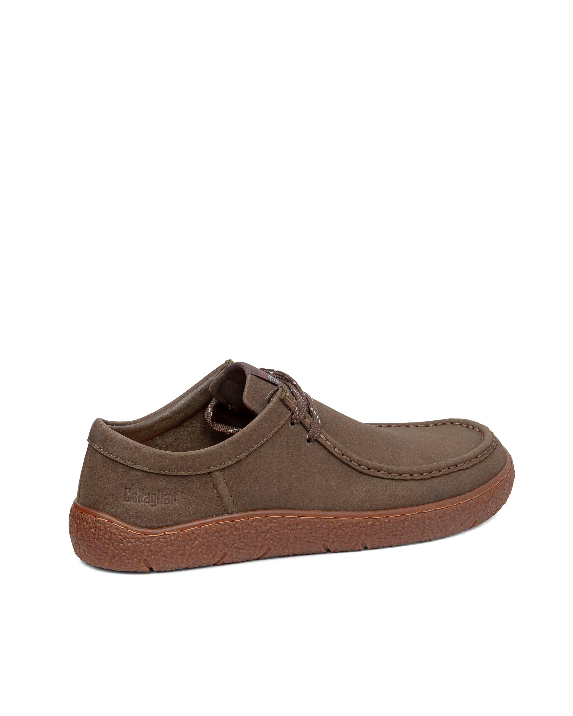 Zapatillas de serraje de hombre barefoot con sistema adaptación - Callaghan - Kaki Kaki-2