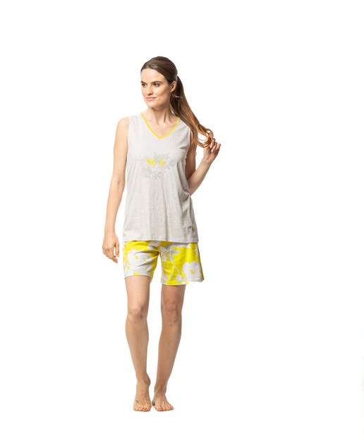 Imagen 0 de Pijama de mujer corto con camiseta sin mangas