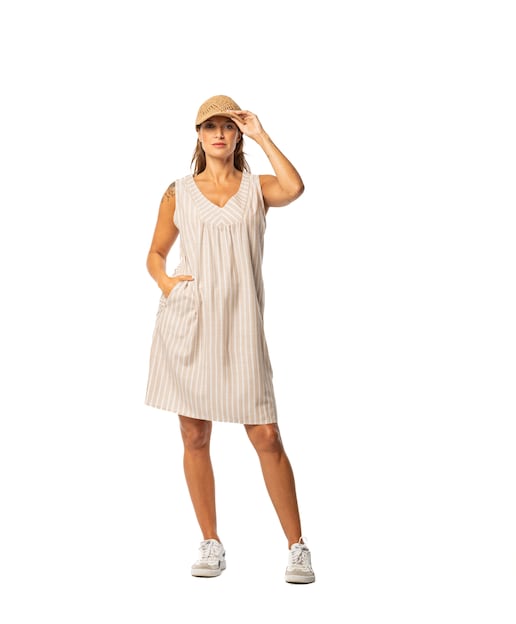 Imagen 0 de Vestido de playa sin mangas con canesú