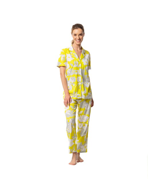 Imagen 0 de Pijama de mujer camisero estampado