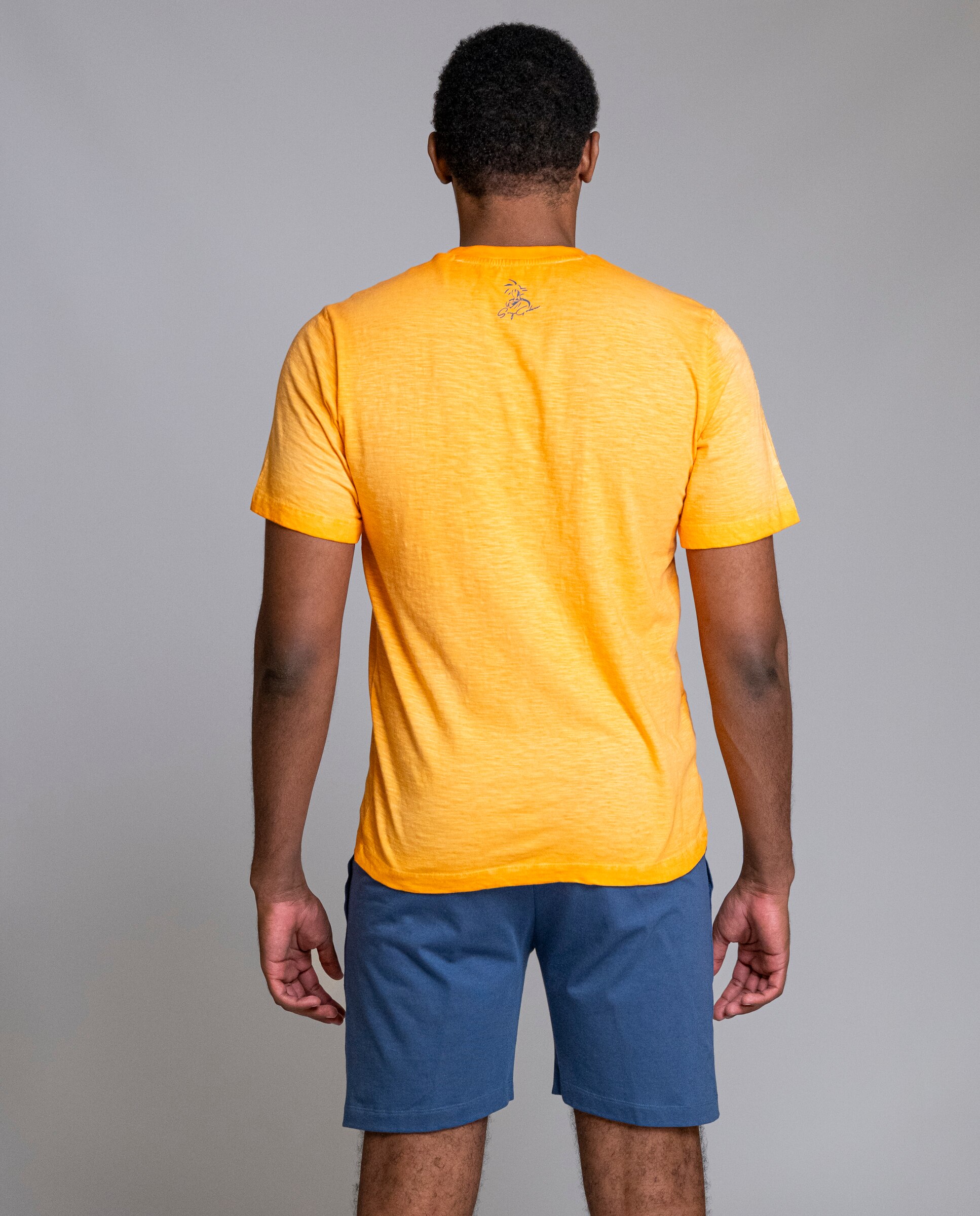 Pijama de hombre estampado goku - SOY - Naranja / Azul marino Naranja / Azul marino-2