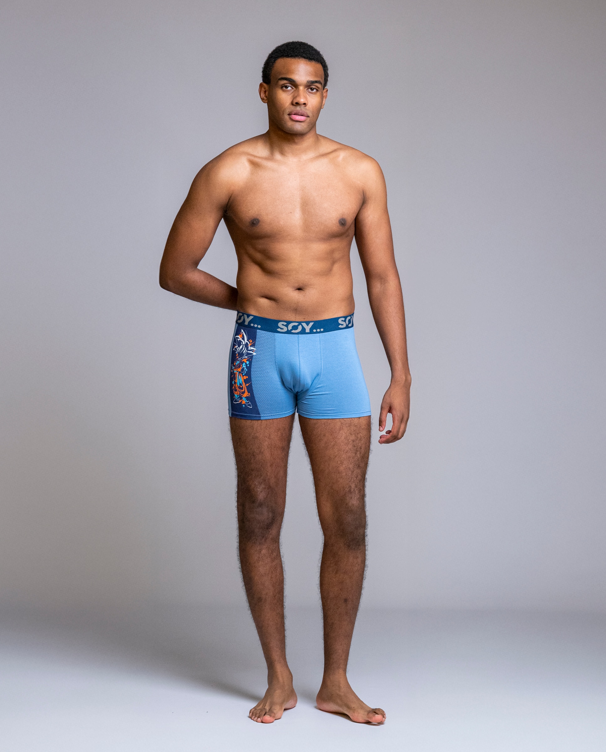 Imagen 0 de Pack boxer de hombre estampado goku Azul