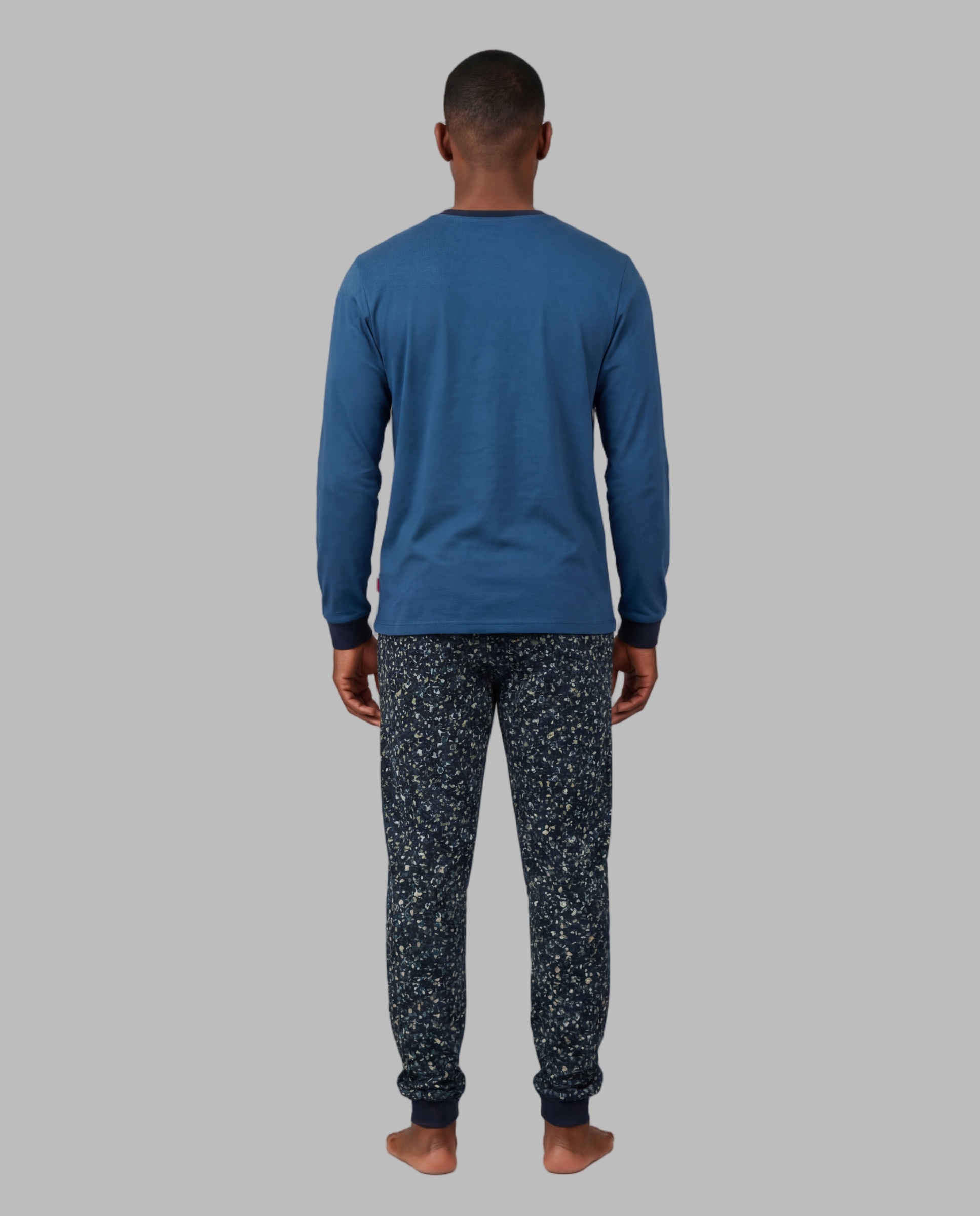 Imagen 2 de Pijama de hombre estampado - SOY - Azul Azul
