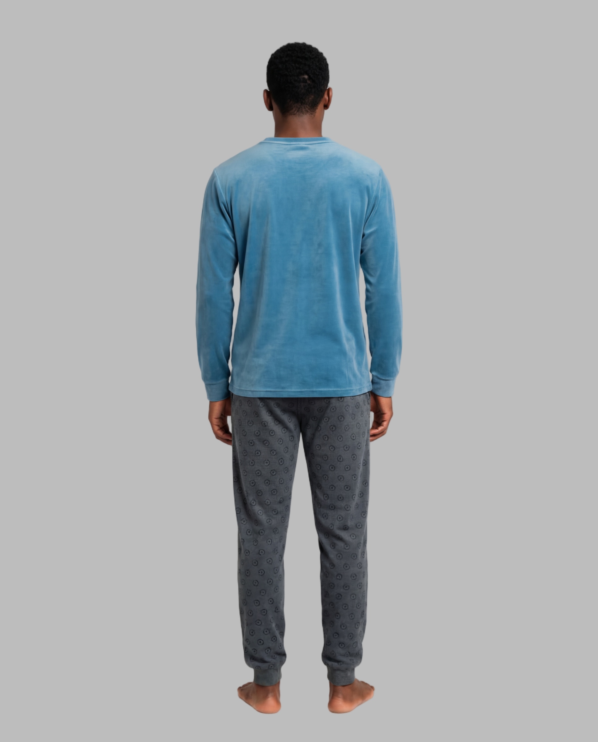 Imagen 2 de Pijama de hombre terciopelo - SOY - Azul Azul