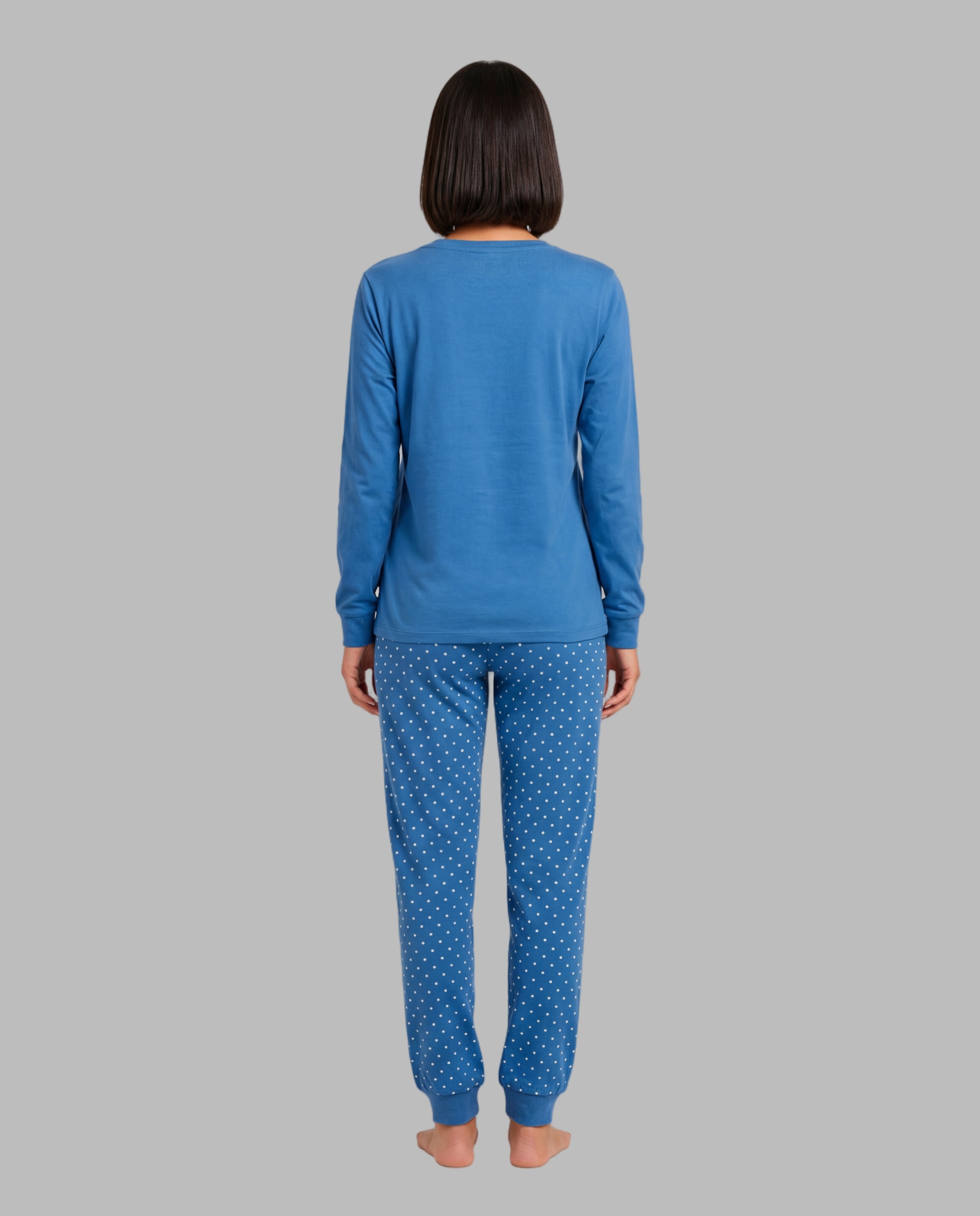 Pijama de mujer single jersey - Señoretta - Azul Azul-2