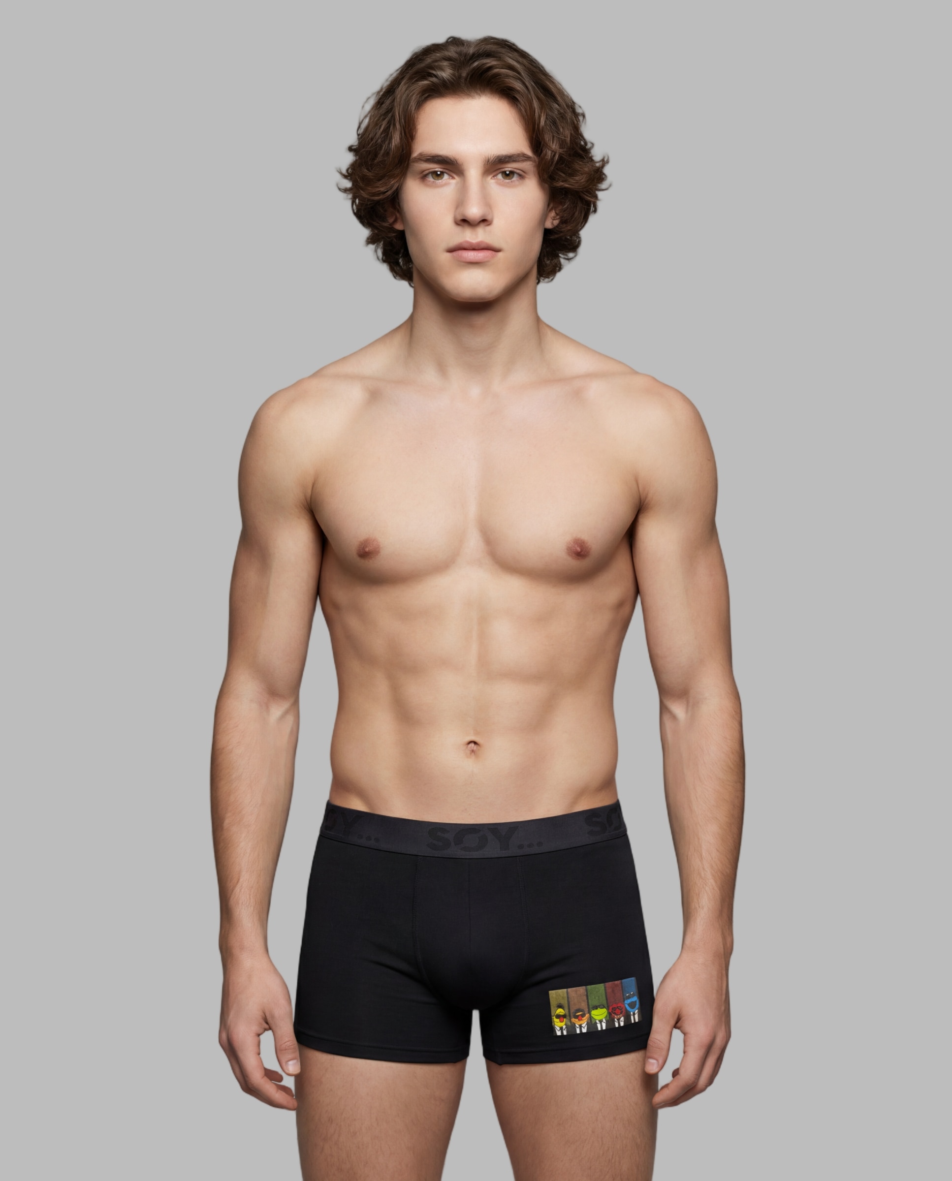 Imagen 2 de Pijama de hombre estampado muppets - SOY - Gris Gris