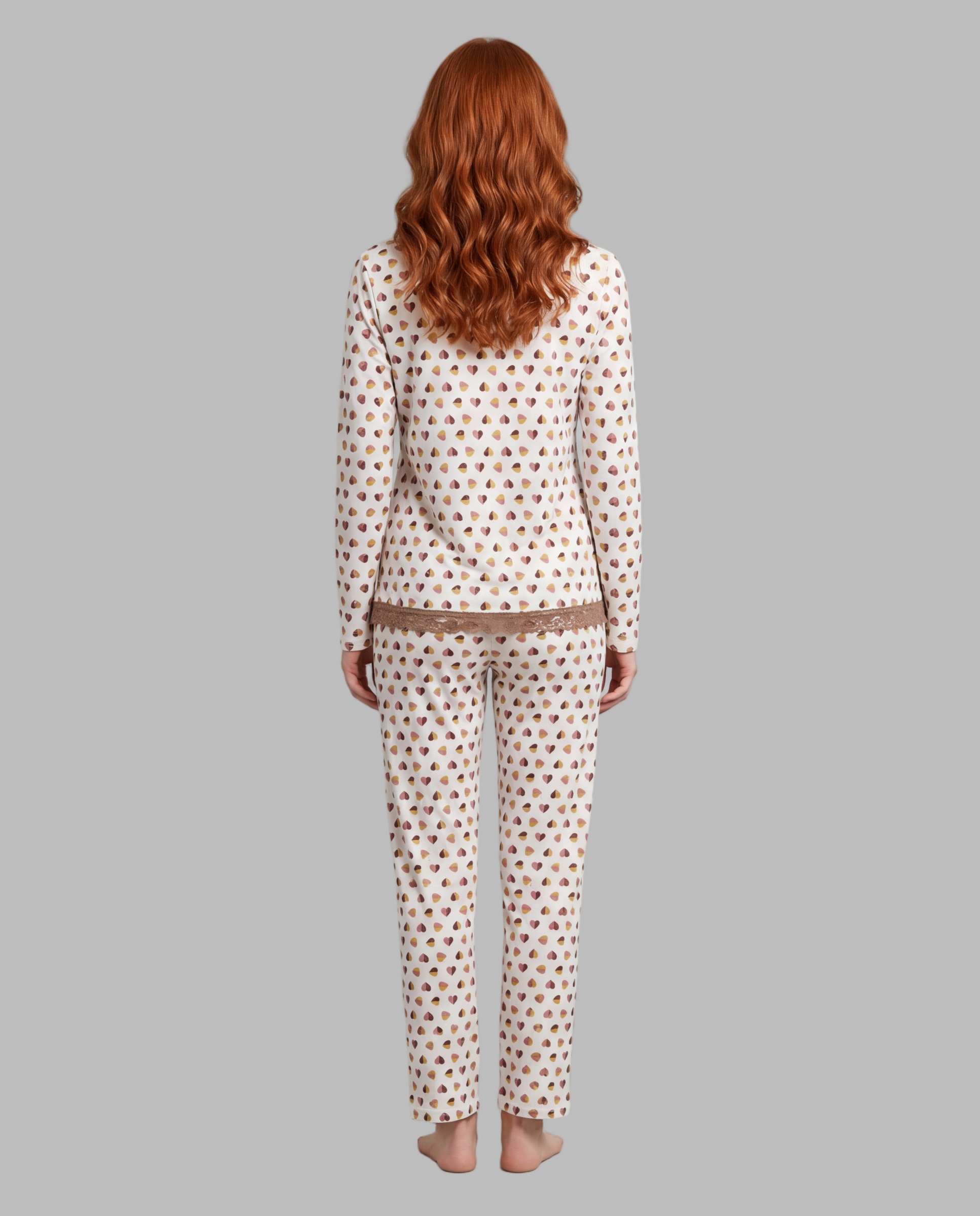 Pijama mujer estampado - Señoretta - Crudo Crudo-2