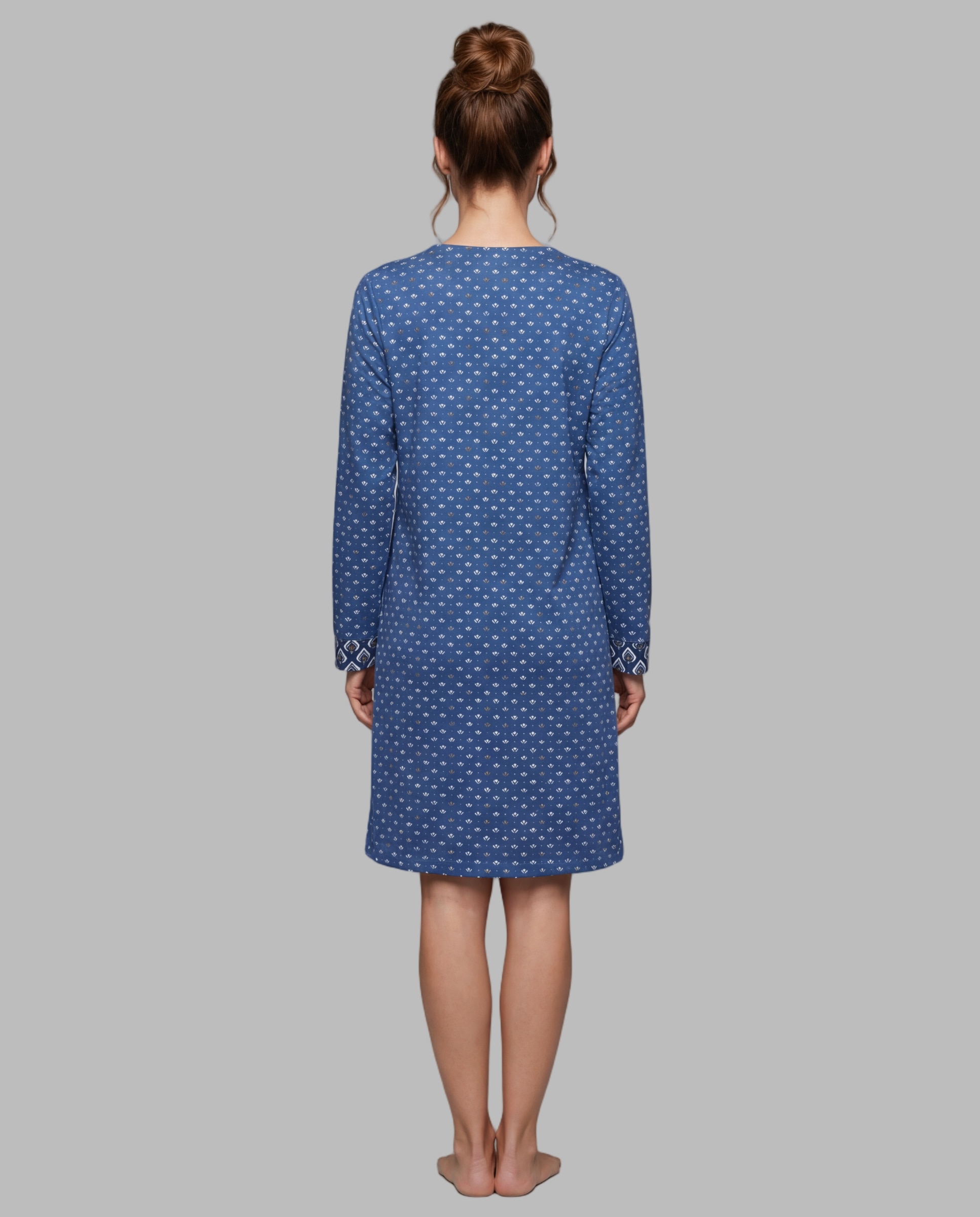 Camisola dormir mujer tapeta - Egatex - Azul Azul-2