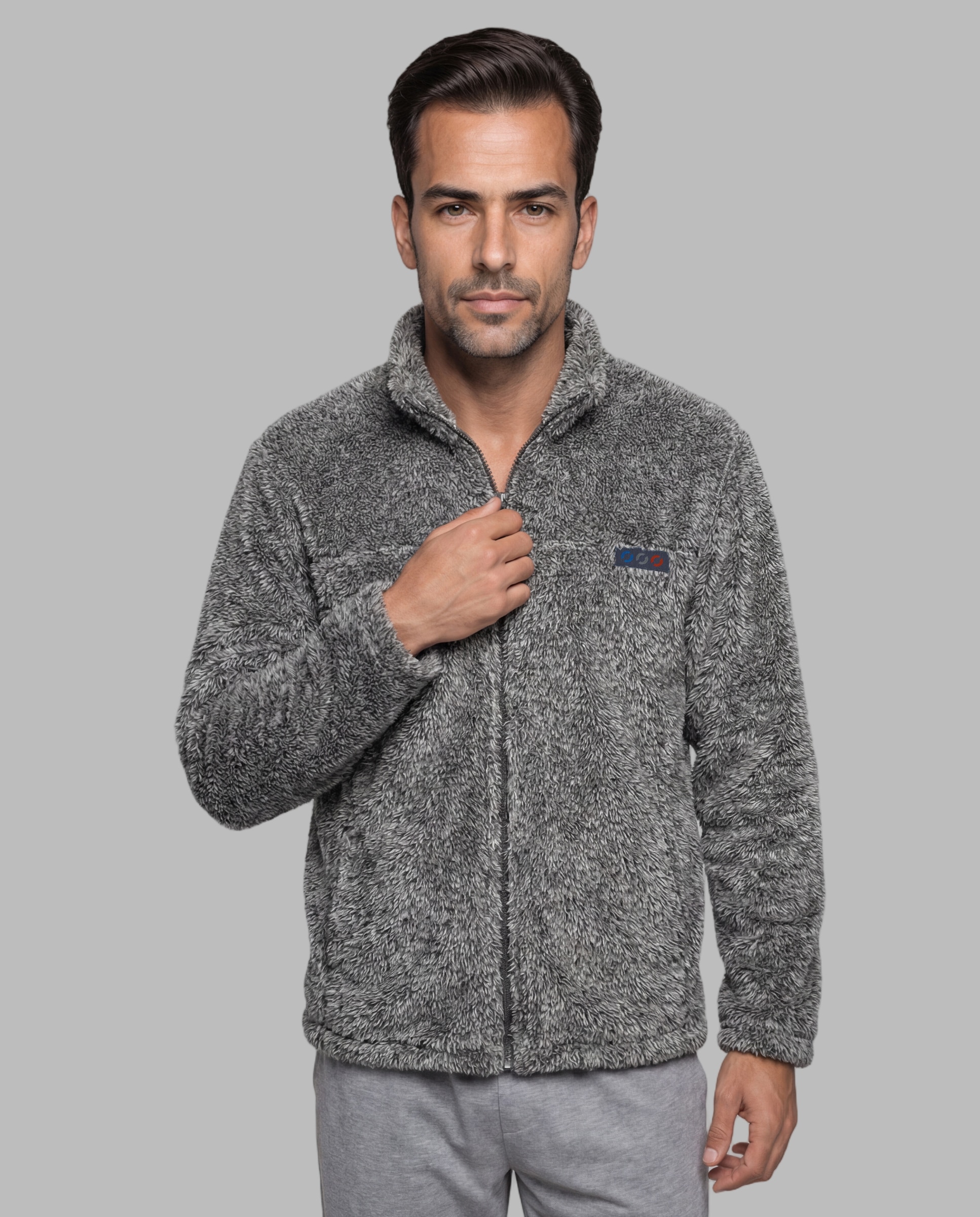 Imagen 1 de Chaqueta de hombre pelo bicolor Gris