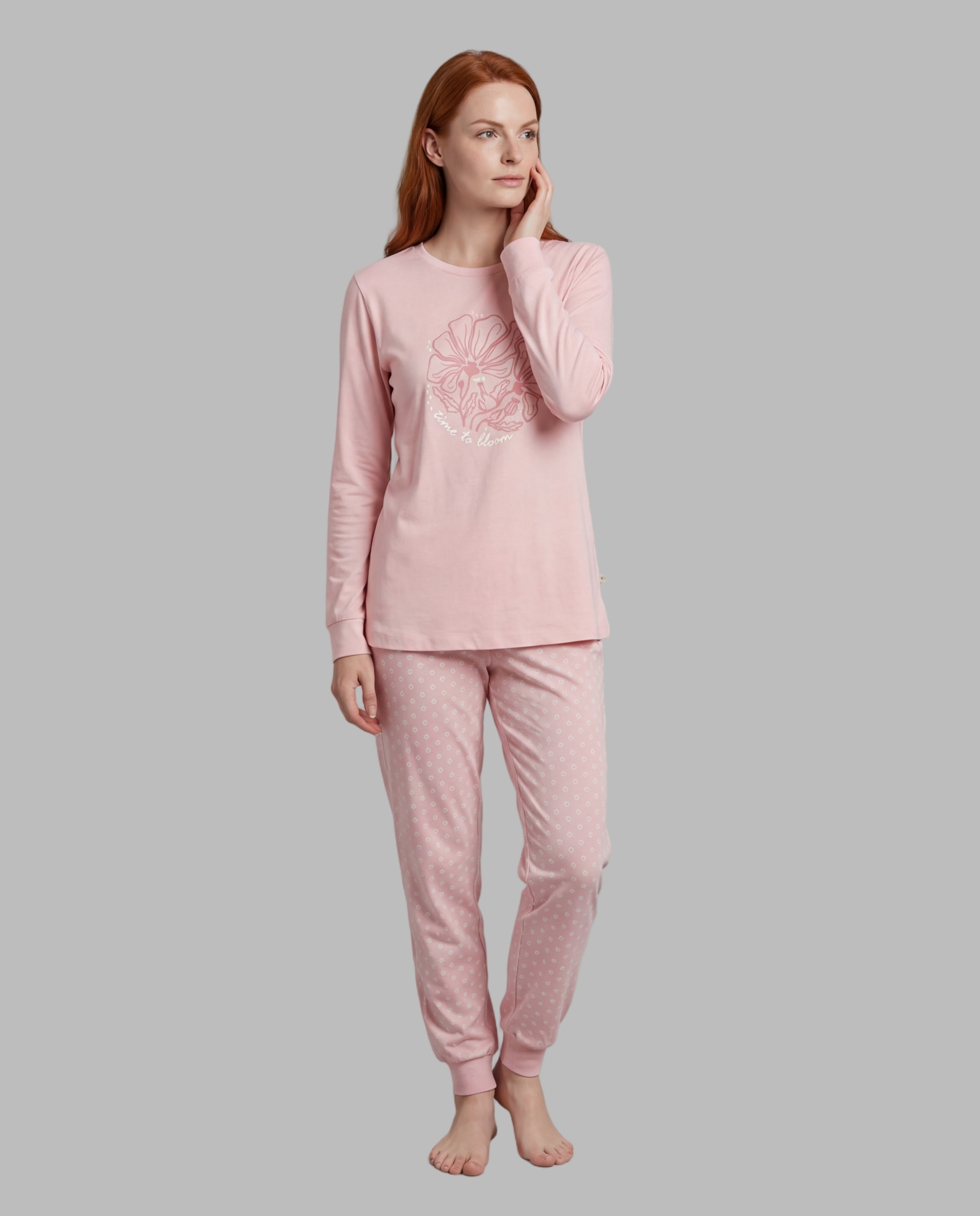 Pijama mujer estampado posicional - Señoretta - Azul Azul-1