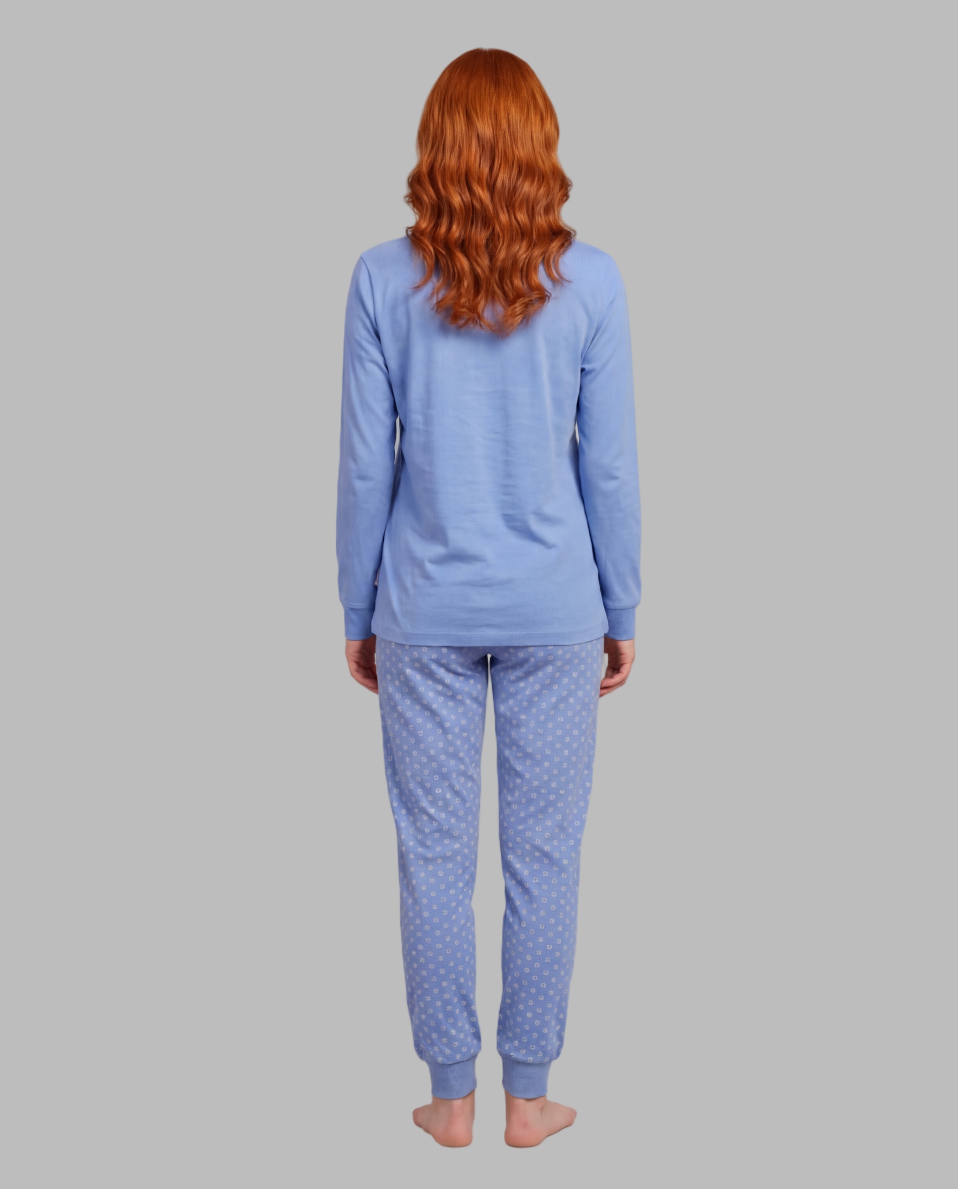 Pijama mujer estampado posicional - Señoretta - Azul Azul-2
