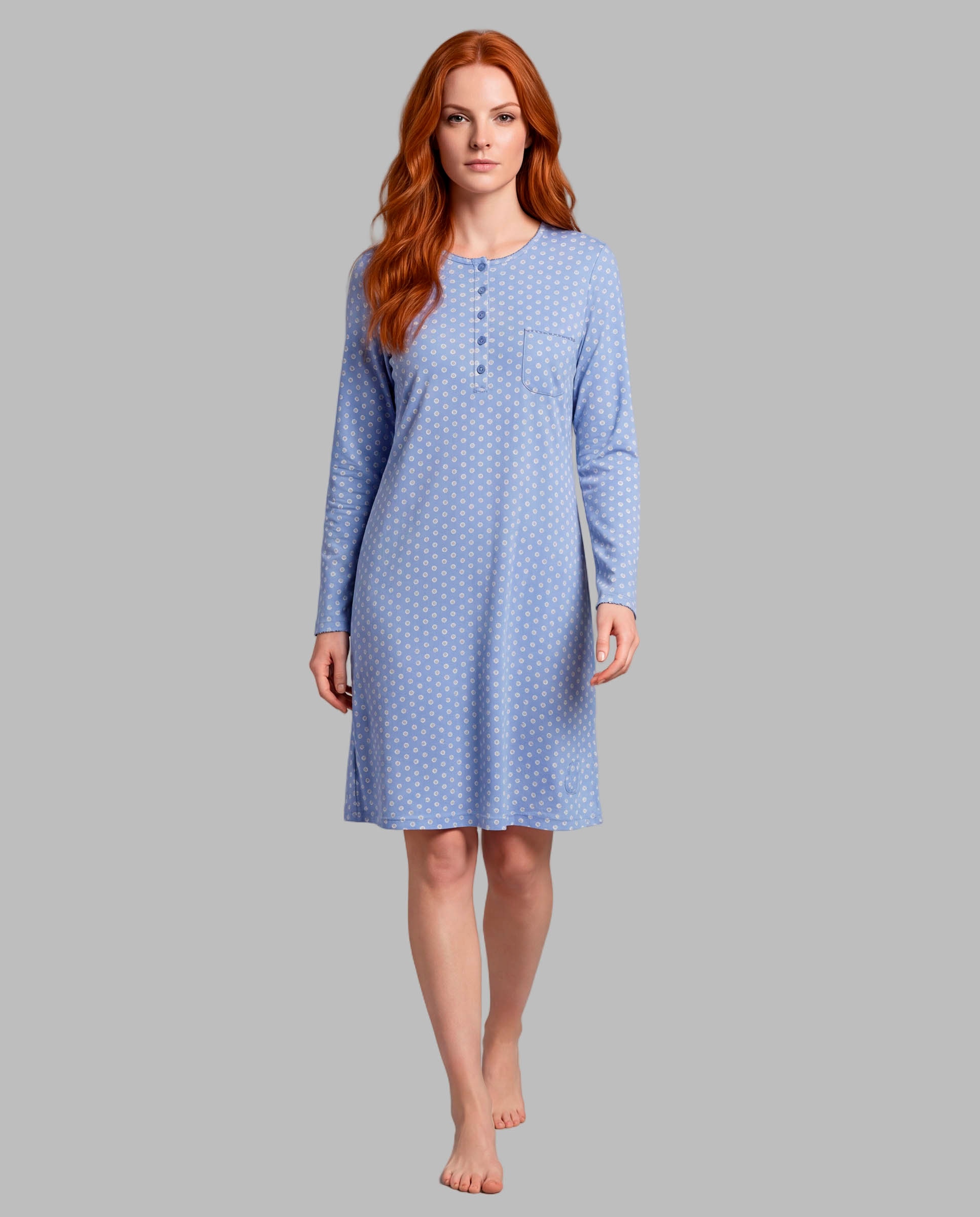 Camisola dormir mujer tapeta - Señoretta - Azul Azul-2