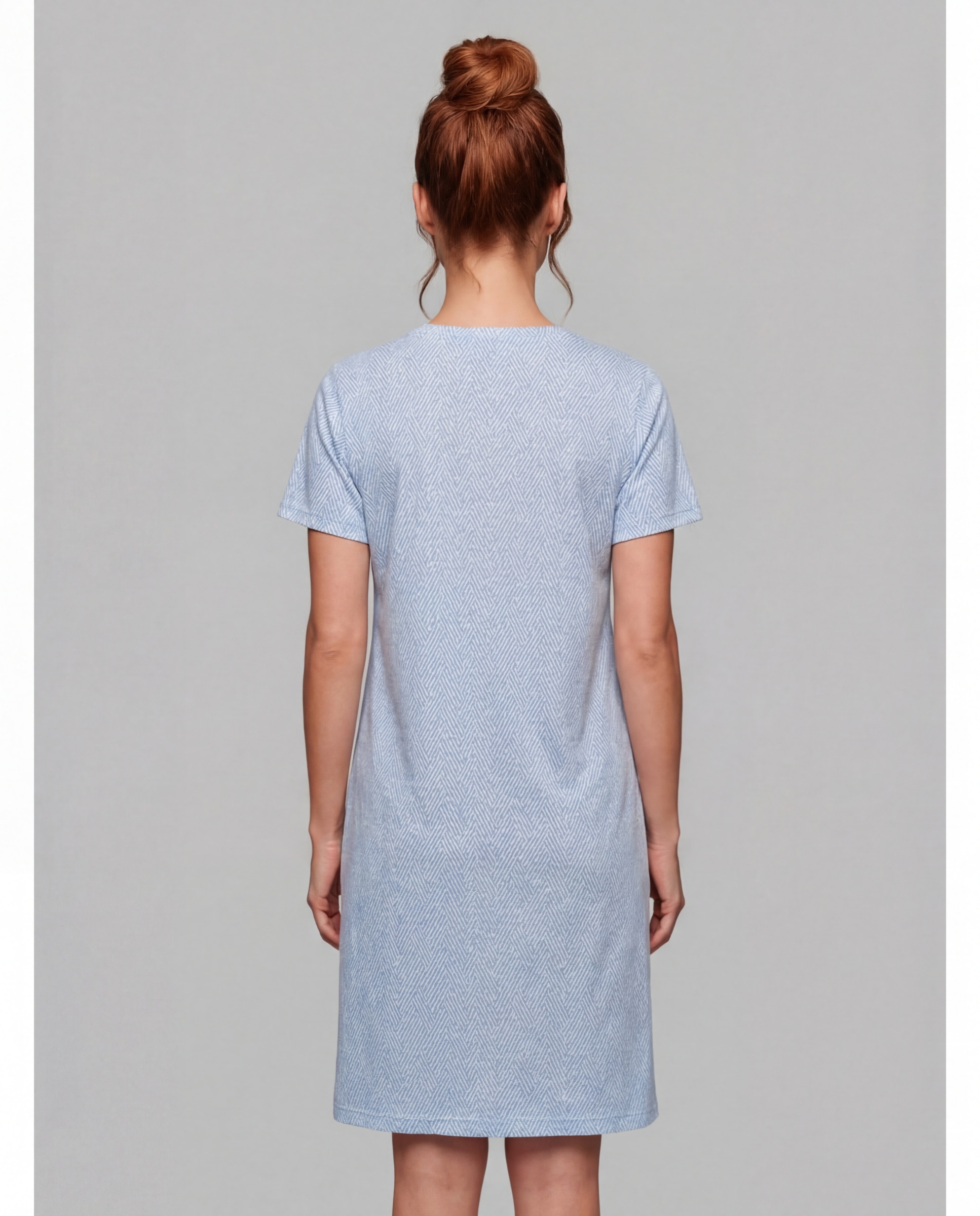 Camisola mujer dormir manga corta - Egatex - Azul Azul-2
