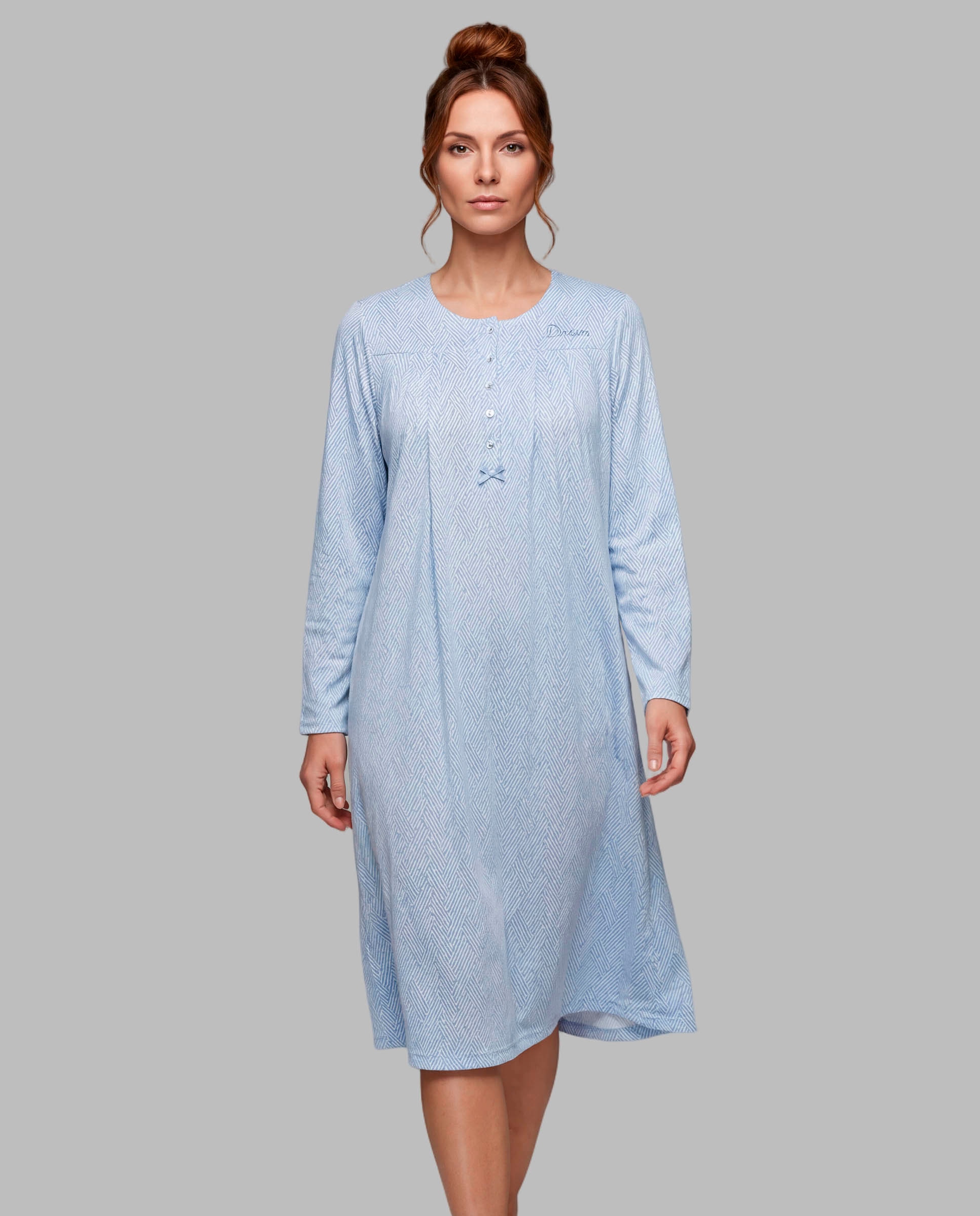 Camisola mujer dormir canesu - Egatex - Azul Azul-1
