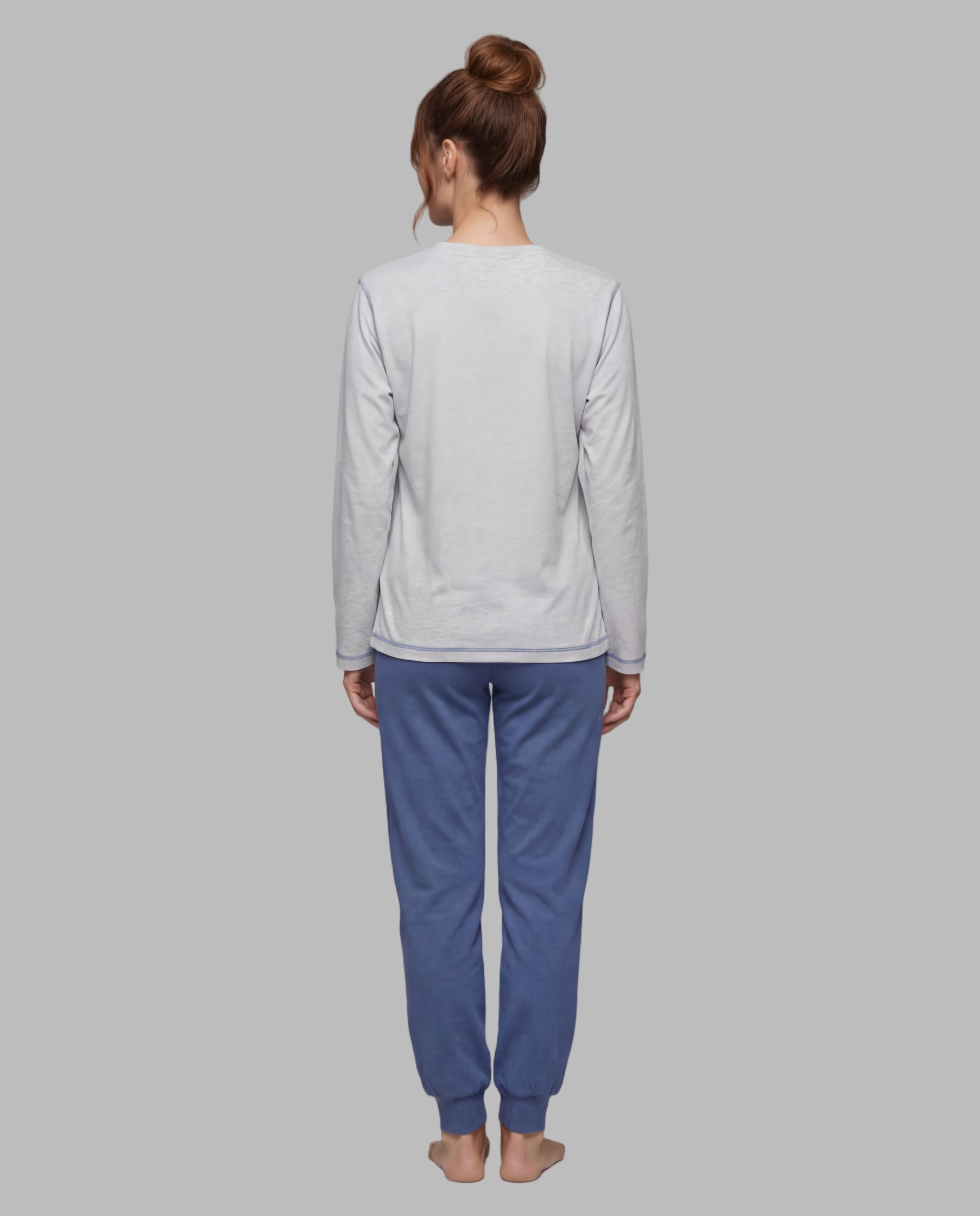 Pijama de mujer vigore felpa - Egatex - Azul Azul-2