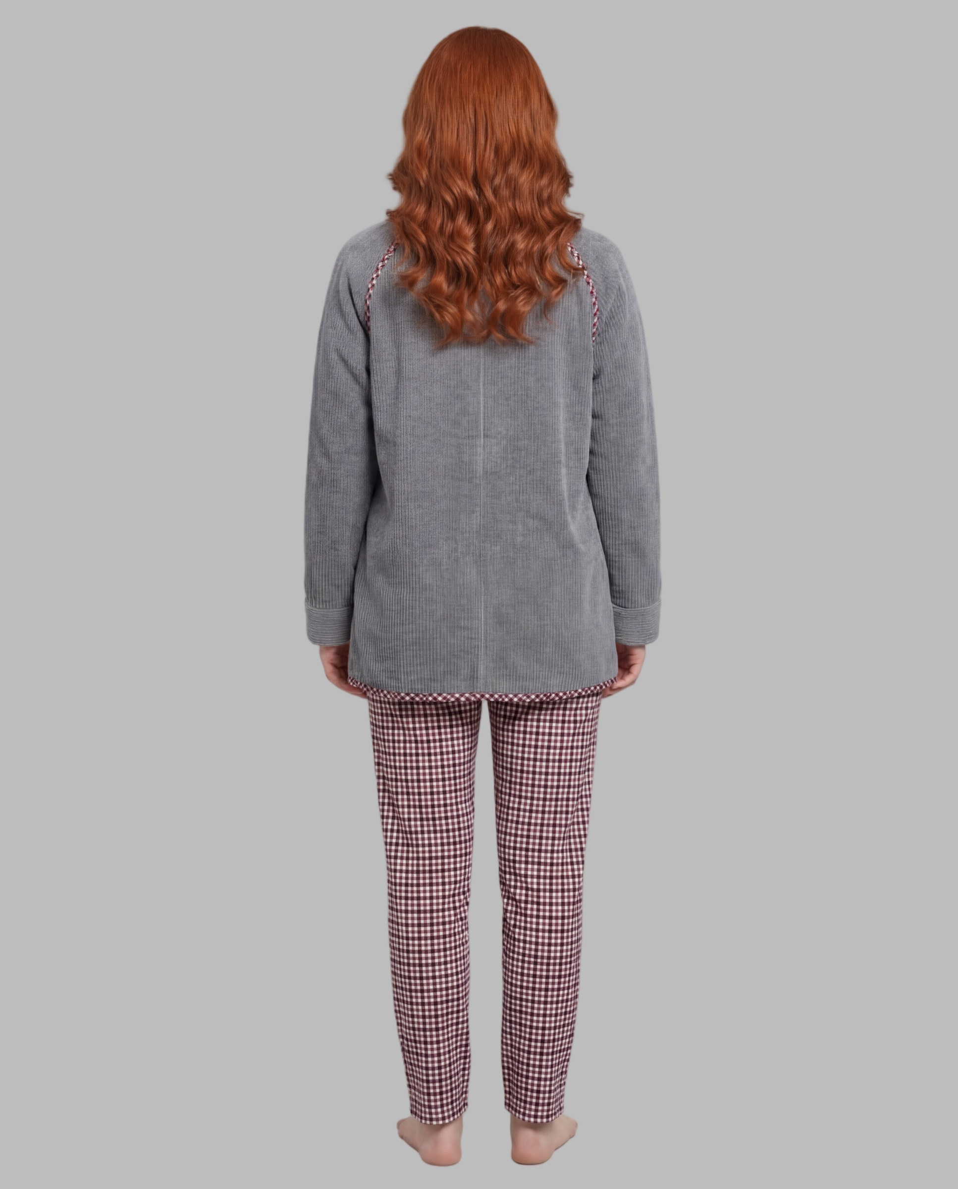 Chaqueta mujer borreguito - Señoretta - Gris Gris-2