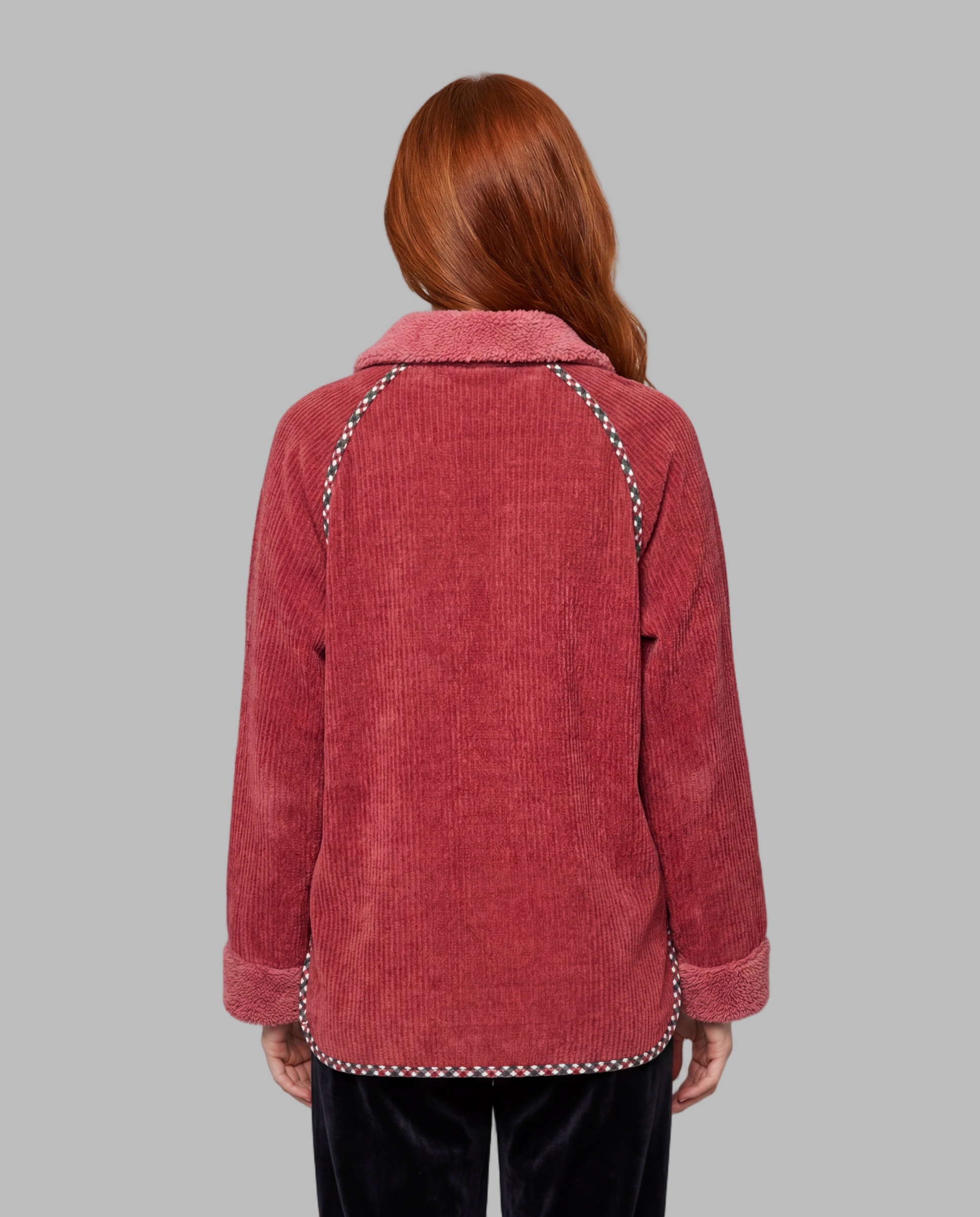 Chaqueta mujer borreguito - Señoretta - Granate Granate-2