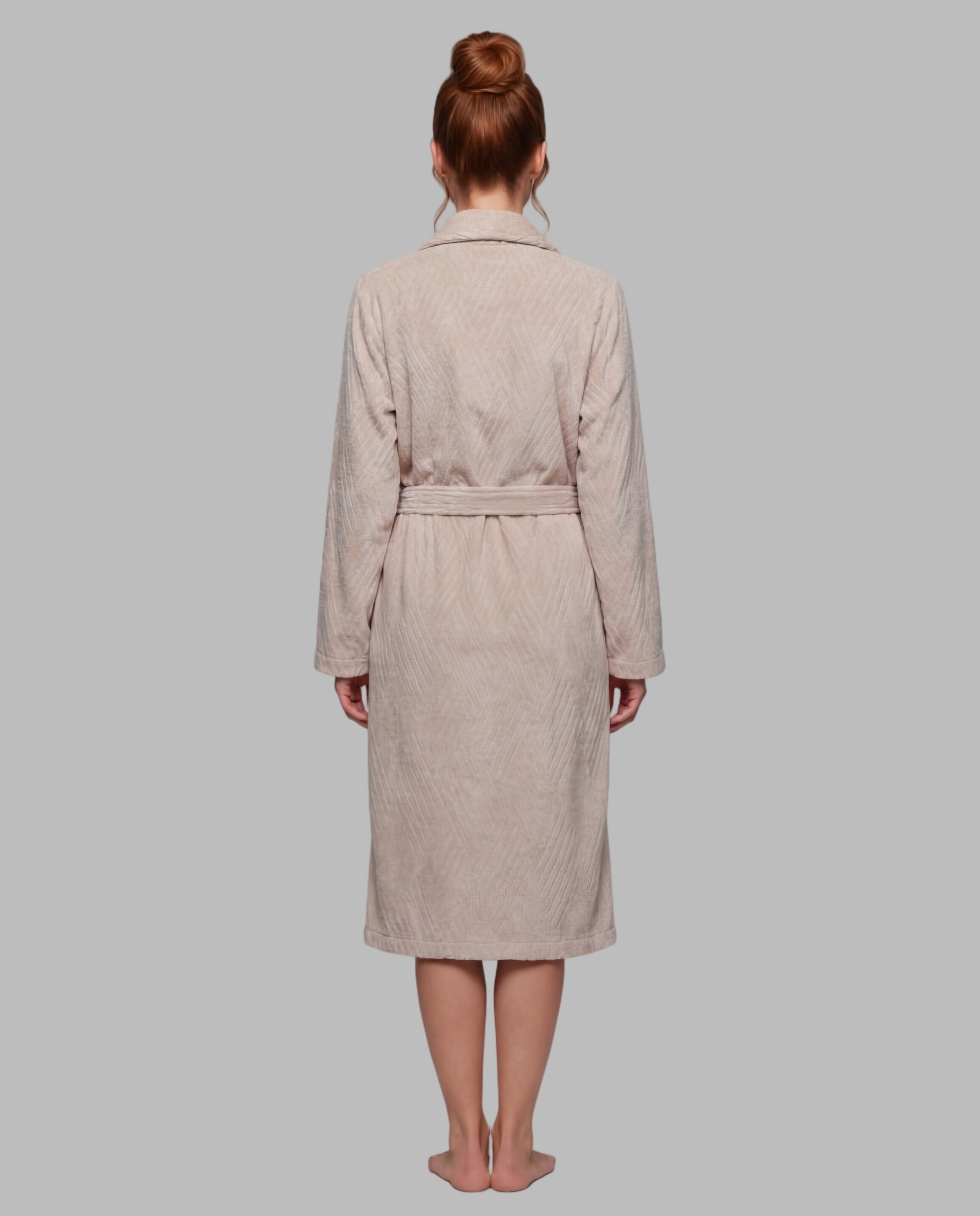 Bata cruzada mujer coralina - Egatex - Beige Beige-2
