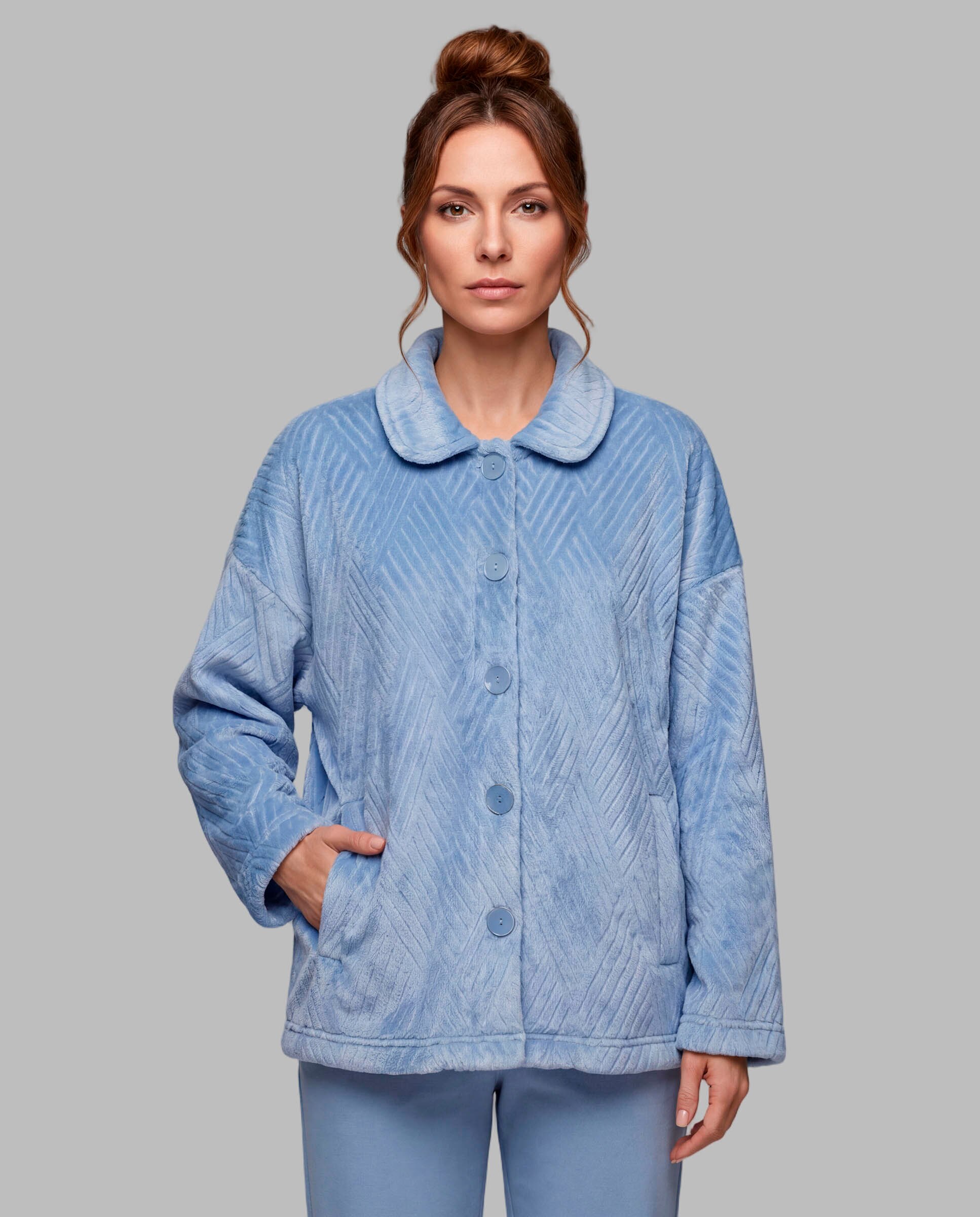 Chaqueta tipo capa mujer - Egatex - Azul Azul-1
