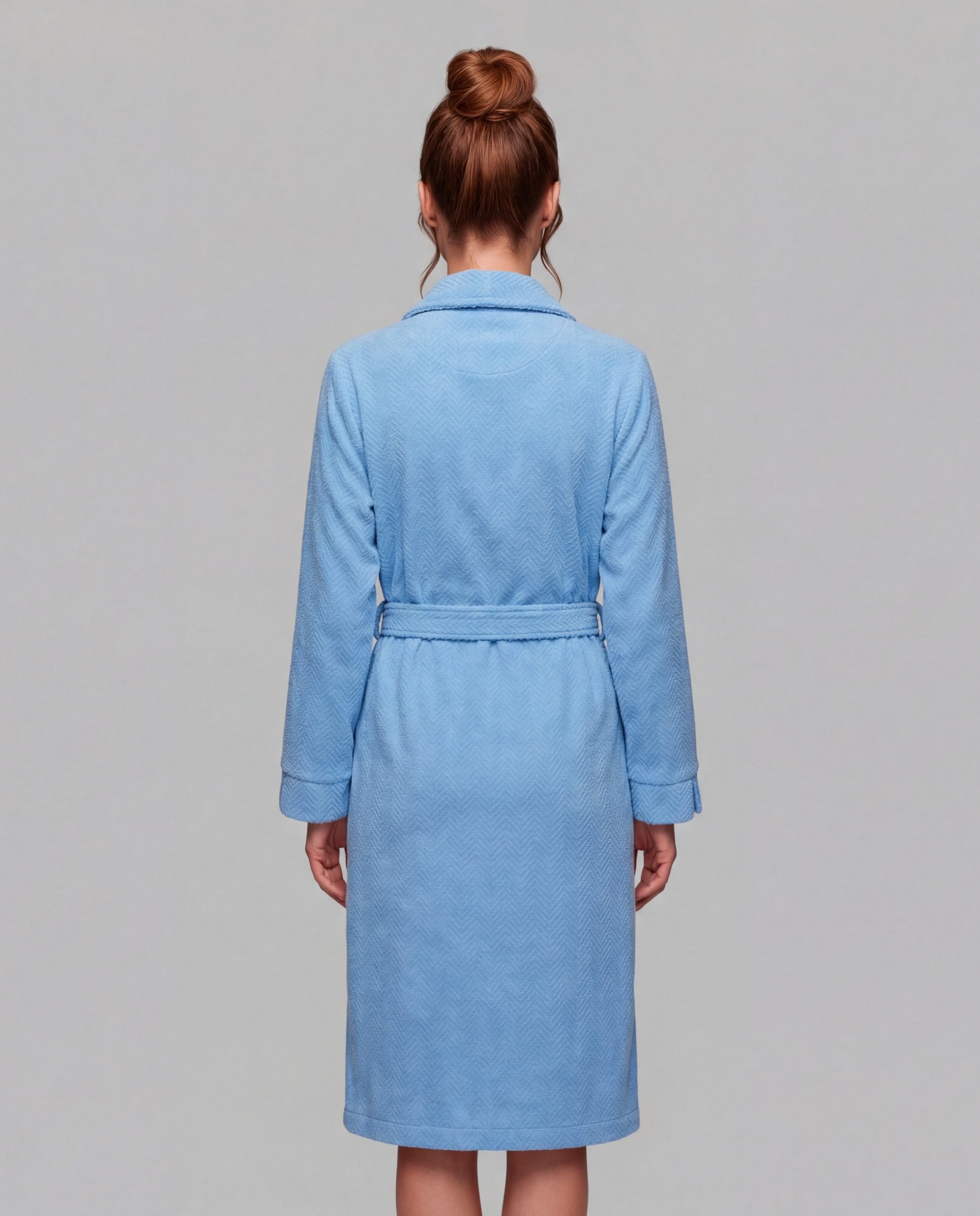 Bata mujer chenilla cruzada - Egatex - Azul Azul-2