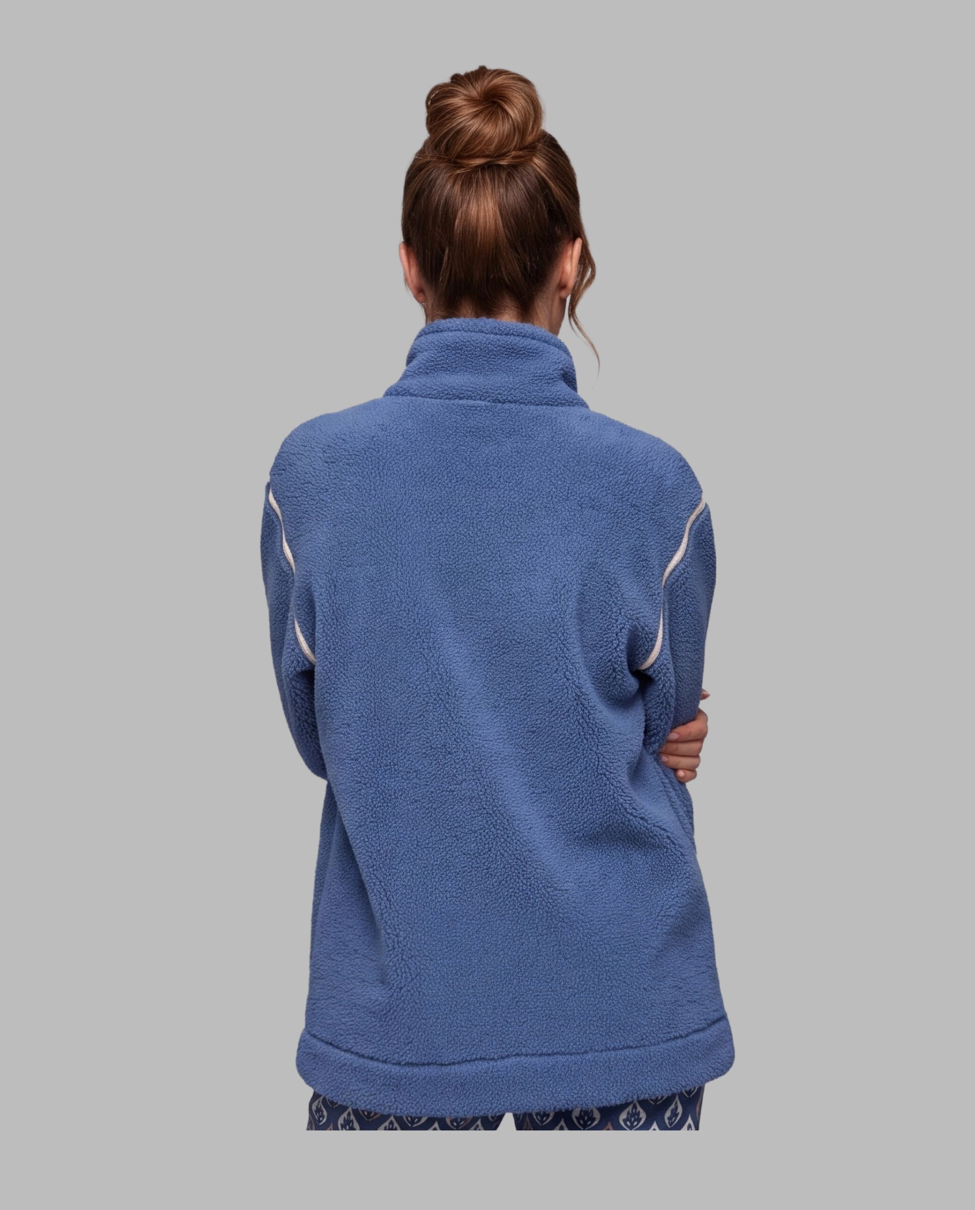 Chaqueta mujer coralina combinada vivos - Egatex - Azul Azul-2