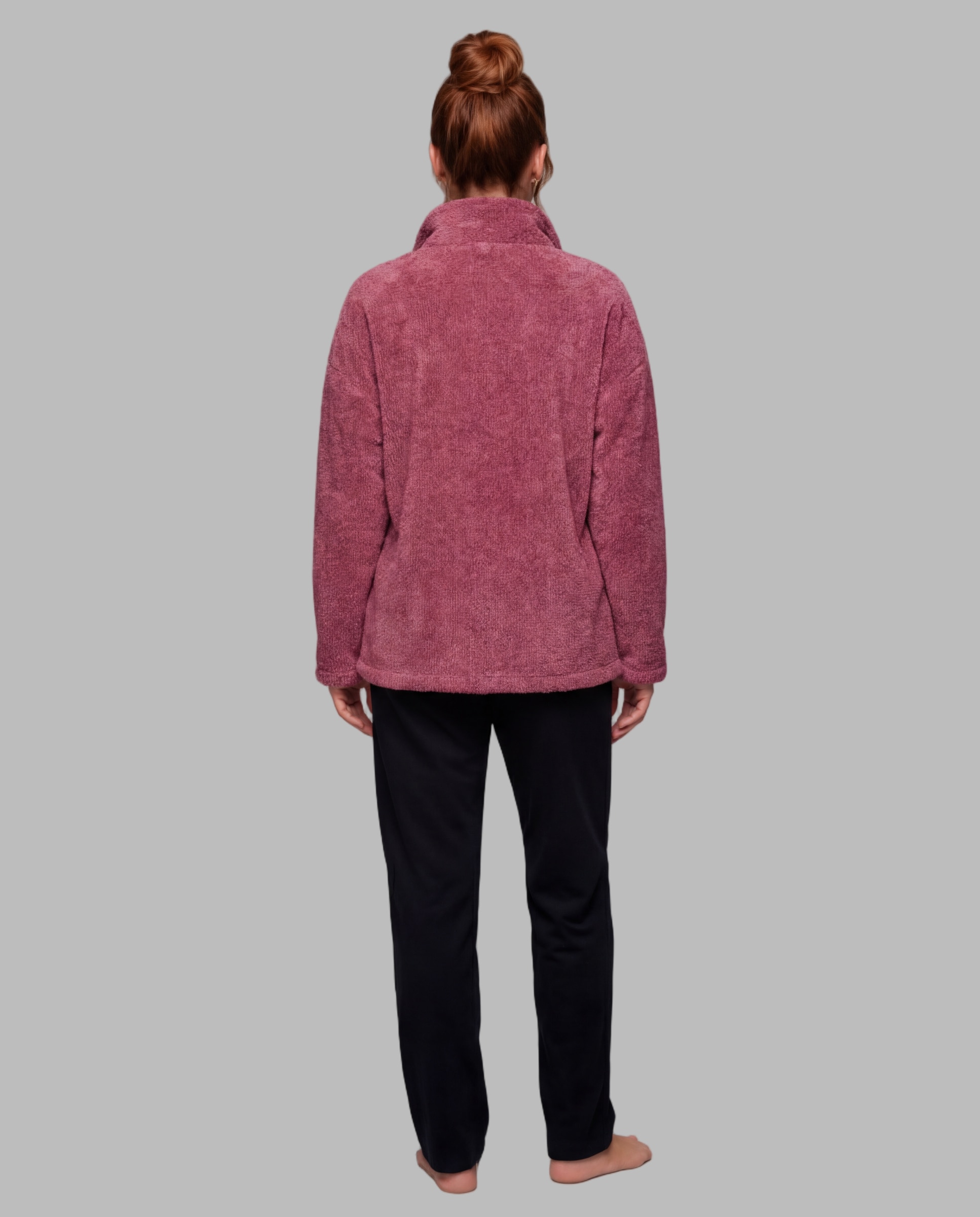 Chaqueta mujer cremallera - Egatex - Burdeos Burdeos-2