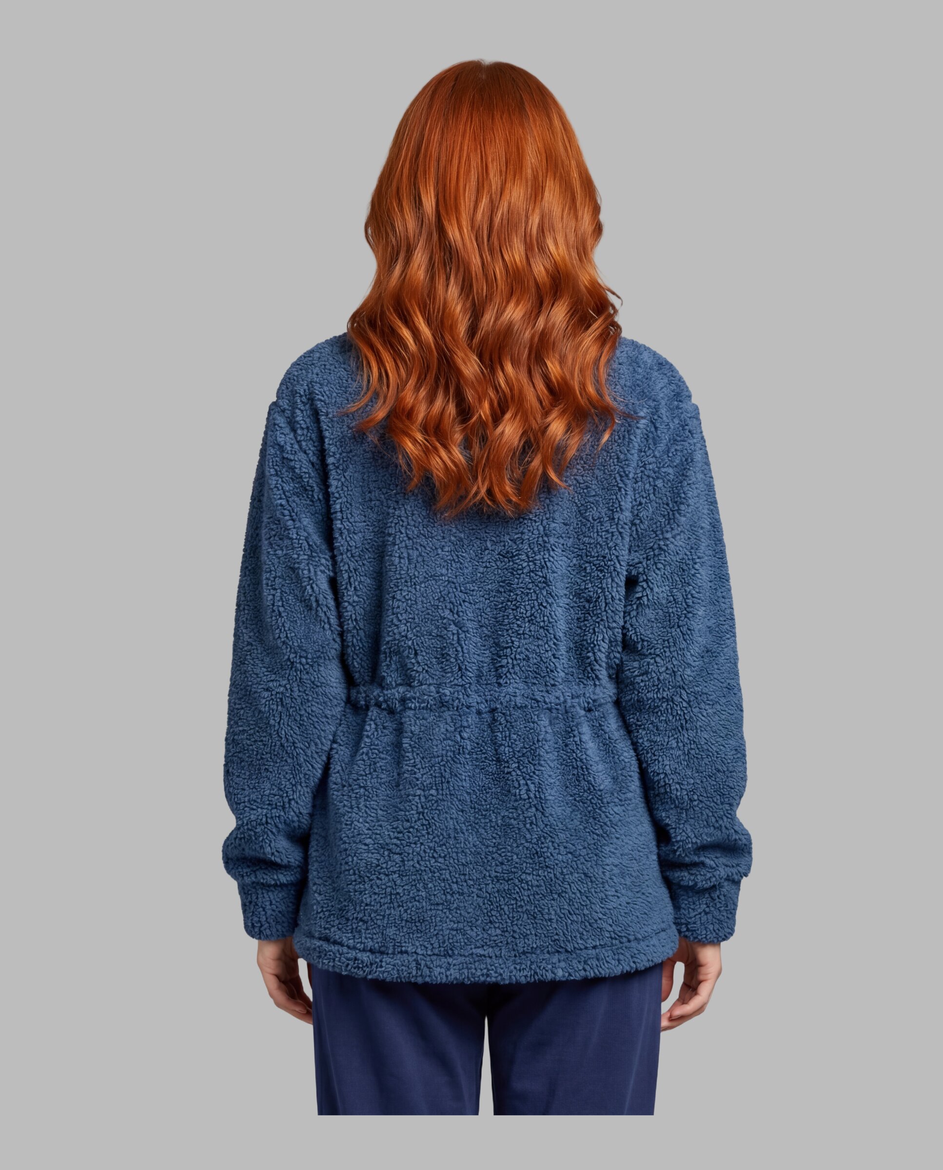 Chaqueta de mujer botones flor - Señoretta - Azul Azul-2