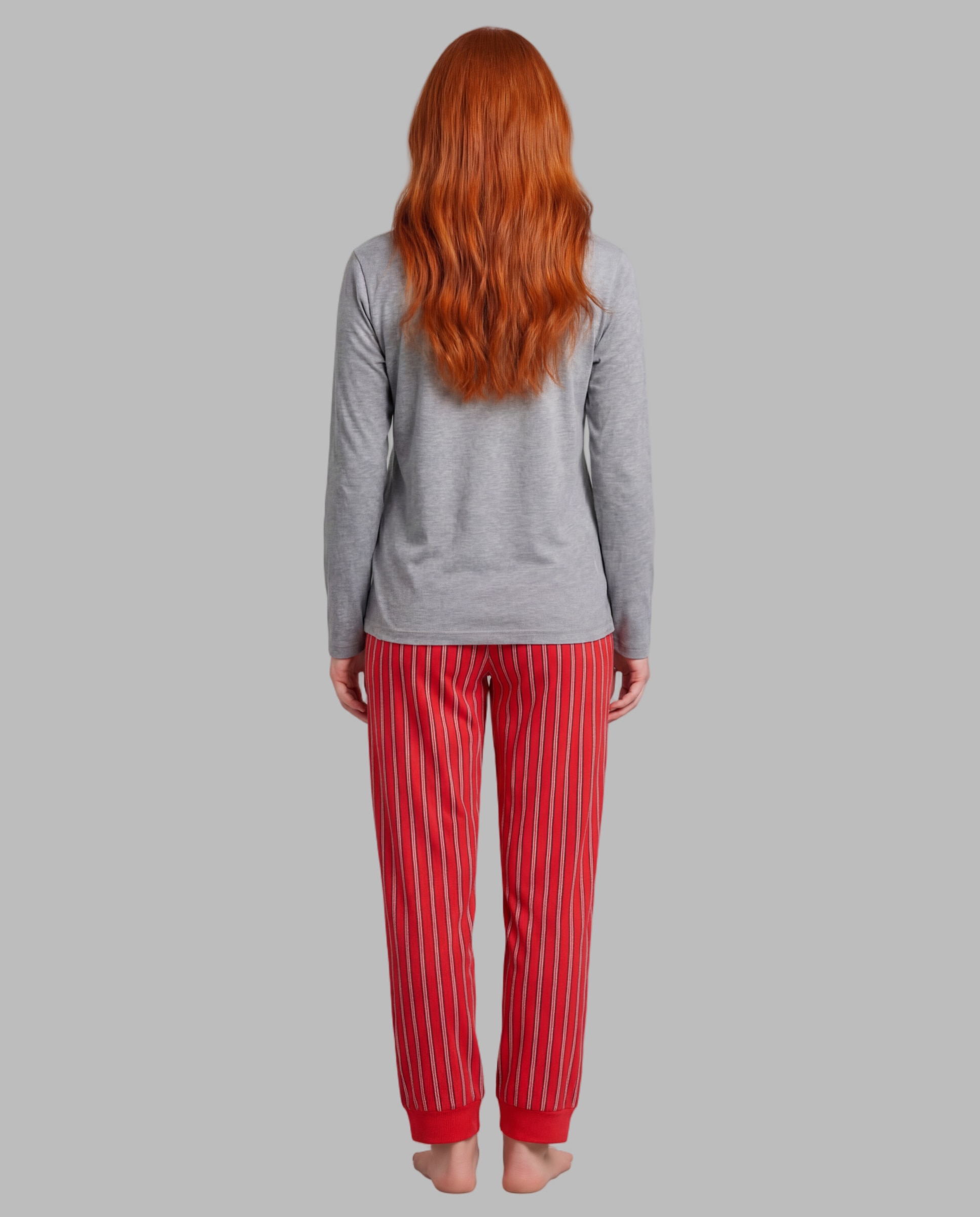 Pijama de mujer osito - Señoretta - Gris Gris-2