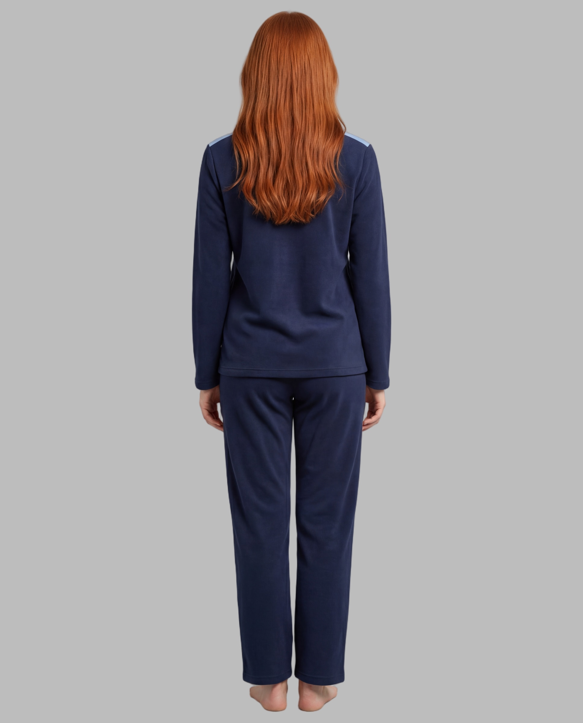 Pijama de mujer punto milano - Señoretta - Azul Azul-2