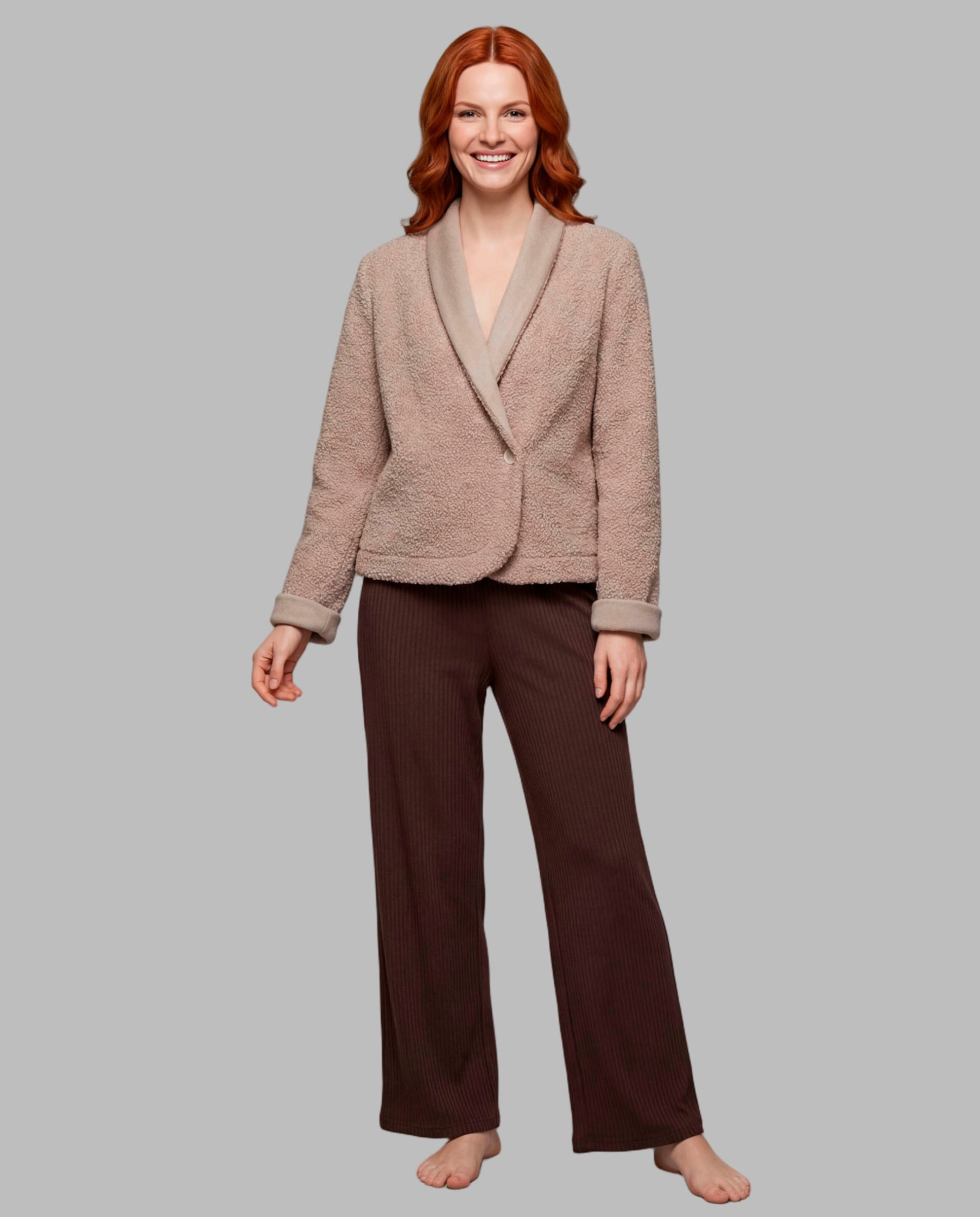 Chaqueta de mujer cruzada - Señoretta - Beige Beige-1