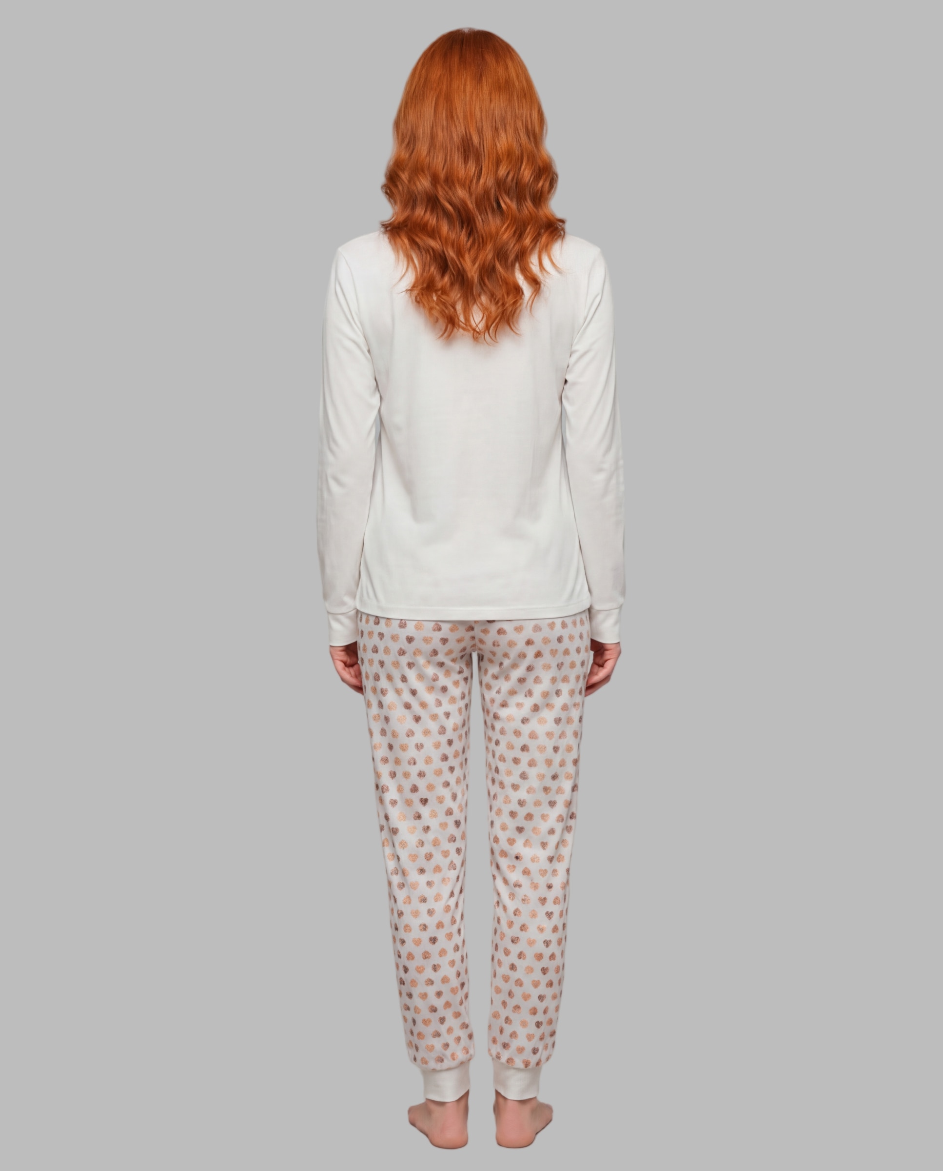 Pijama mujer estampado posicionado - Señoretta - Crudo Crudo-2