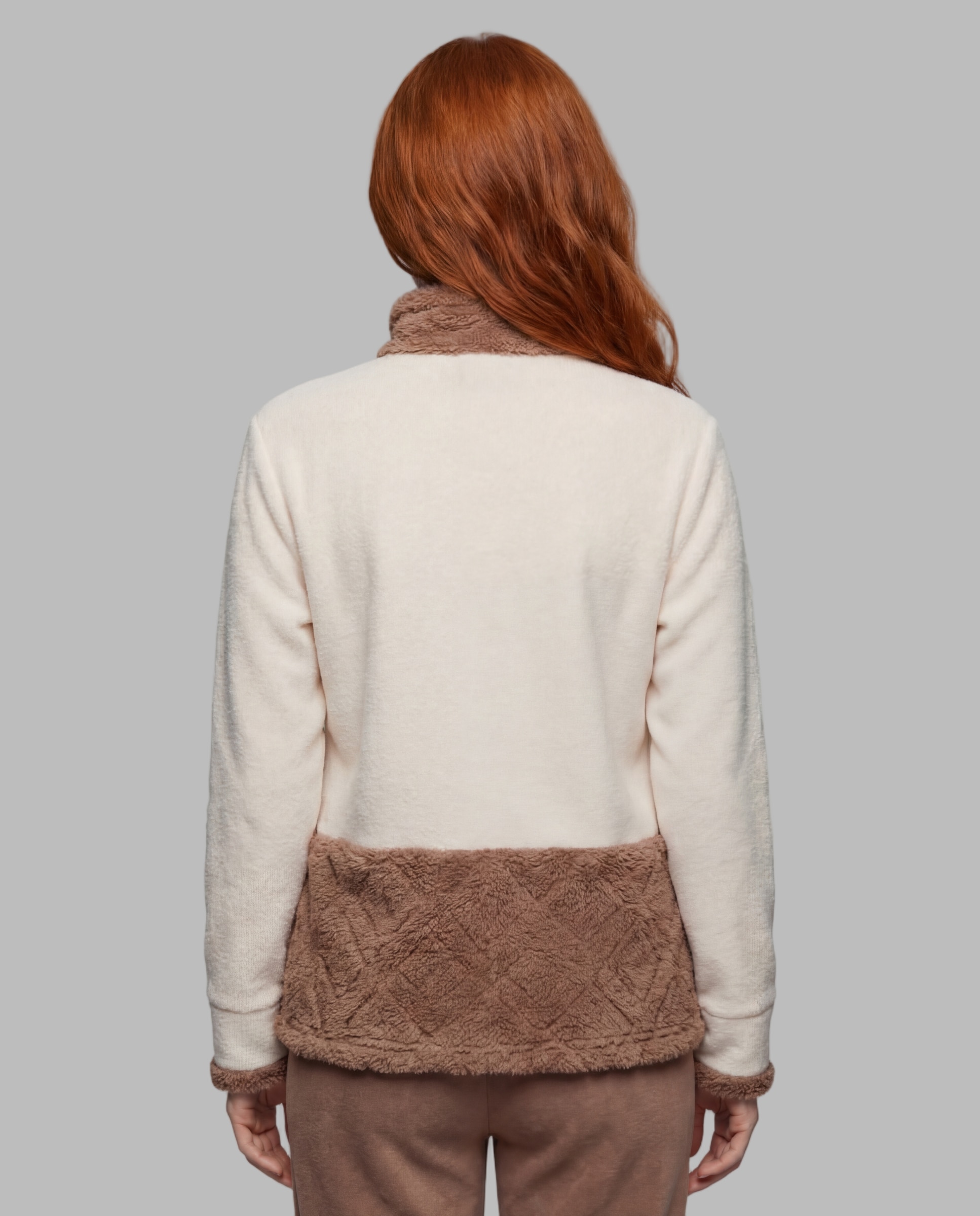 Chaqueta mujer cremallera - Señoretta - Marrón Marrón-2