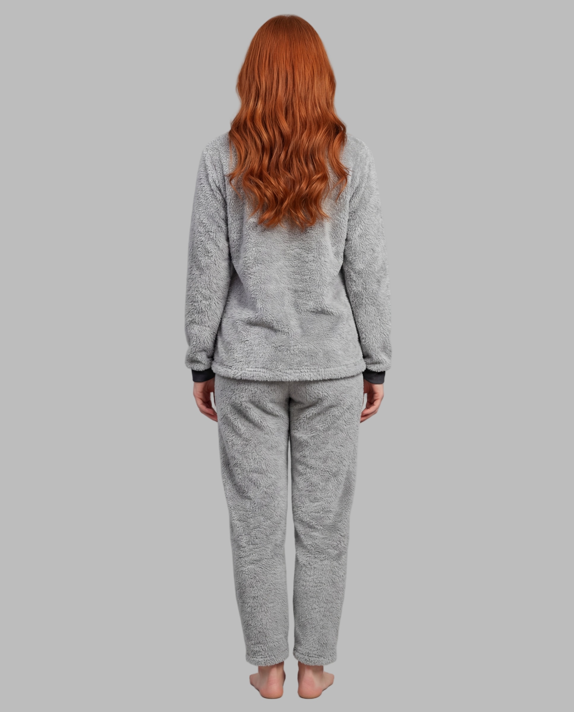 Pijama de mujer de pelo - Señoretta - Gris Gris-2