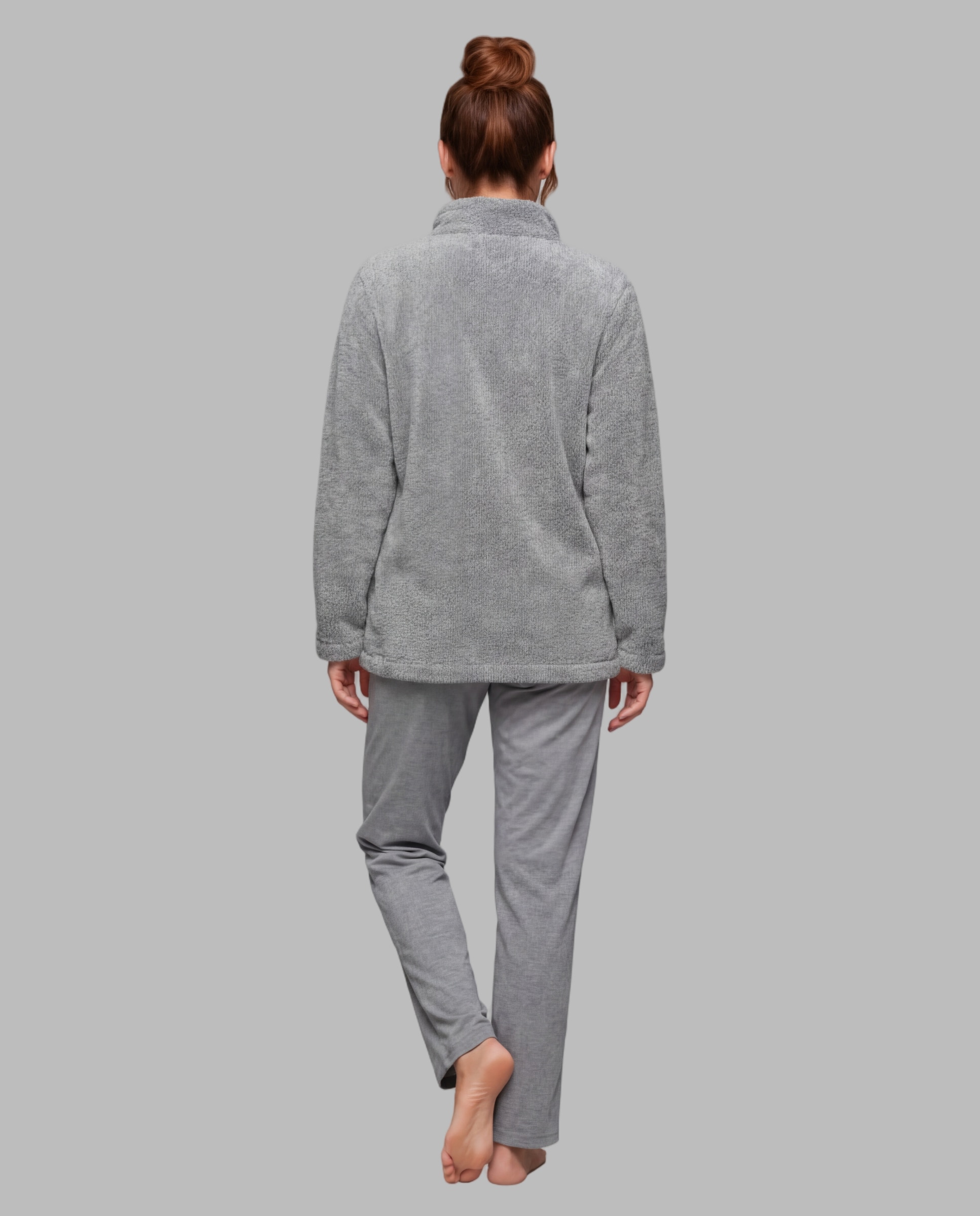 Chaqueta rizo bicolor - Egatex - Gris Gris-2