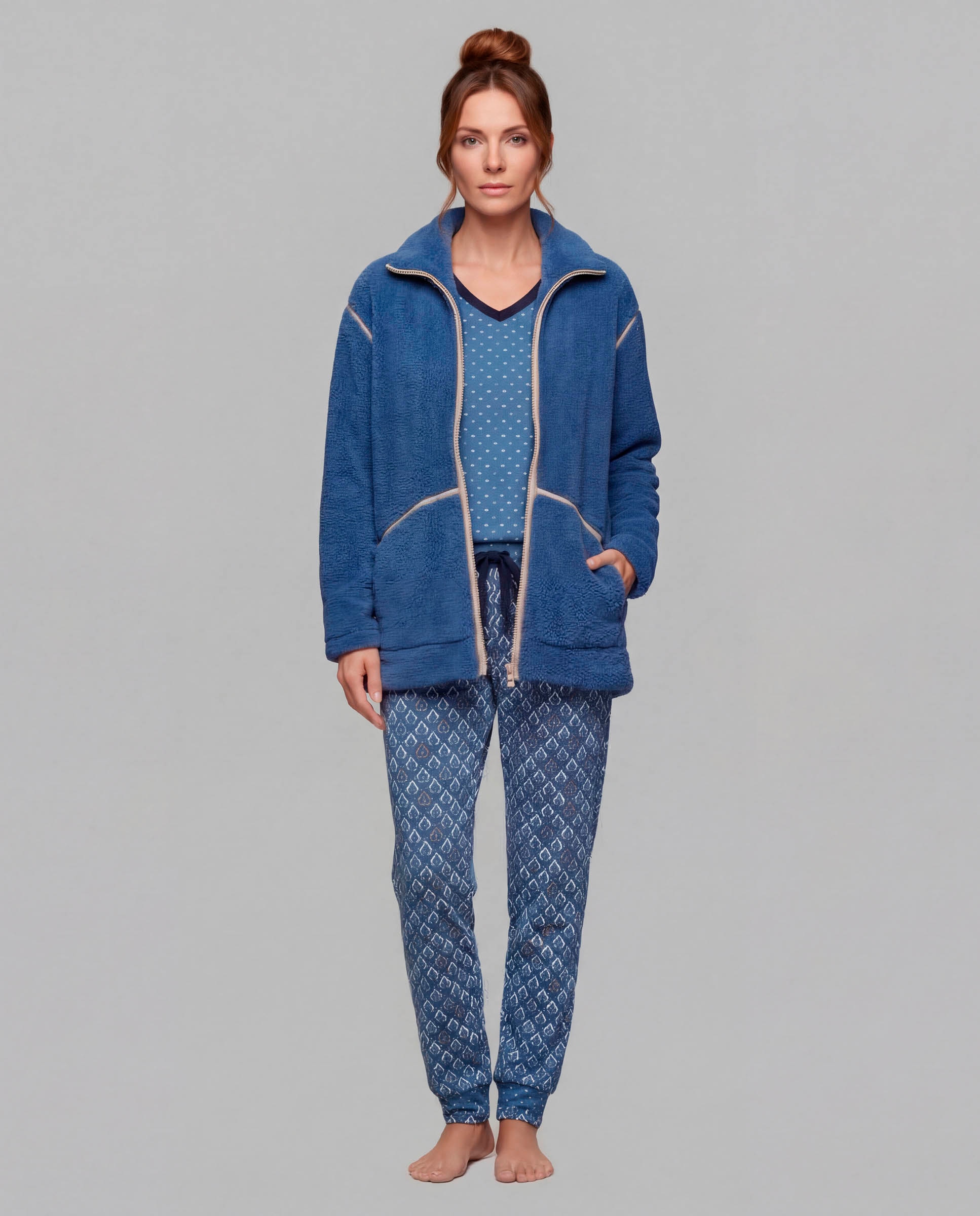 Conjunto motif - Egatex - Azul Azul-1