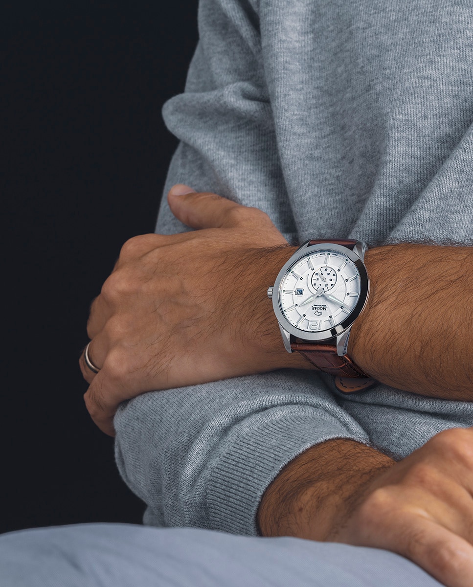 Reloj de hombre j663/1 acamar de piel - Jaguar - Marrón Marrón-3