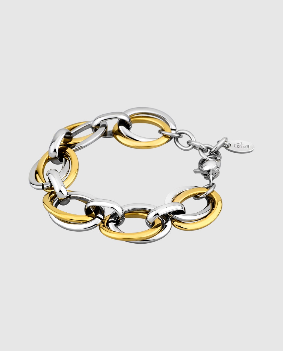 Imagen 0 de Pulsera de eslabones lotus style ls1616-2 2 urban woman de acero inoxidable acabado brillo Dorado