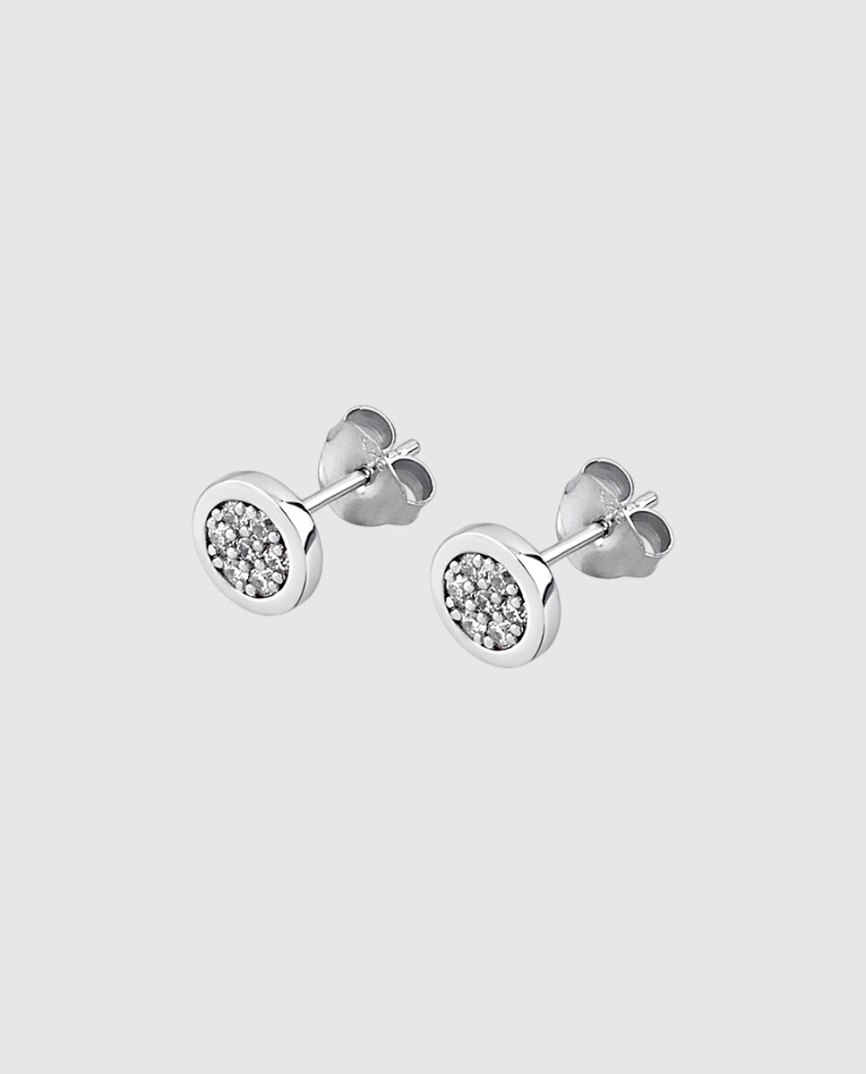Pendientes lotus silver lp1712-4/1 pure essential de plata acabado brillo con circonitas engastadas - Blanco Blanco-1