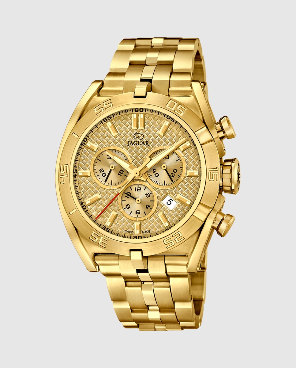 Reloj de hombre J853/2 Executive de acero dorado · Jaguar · El