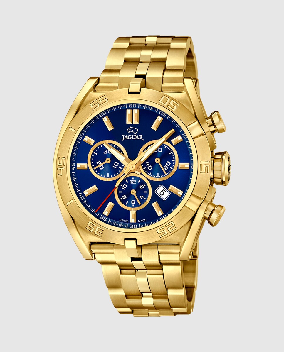 Reloj de hombre J853/3 Executive de acero dorado Oro-1