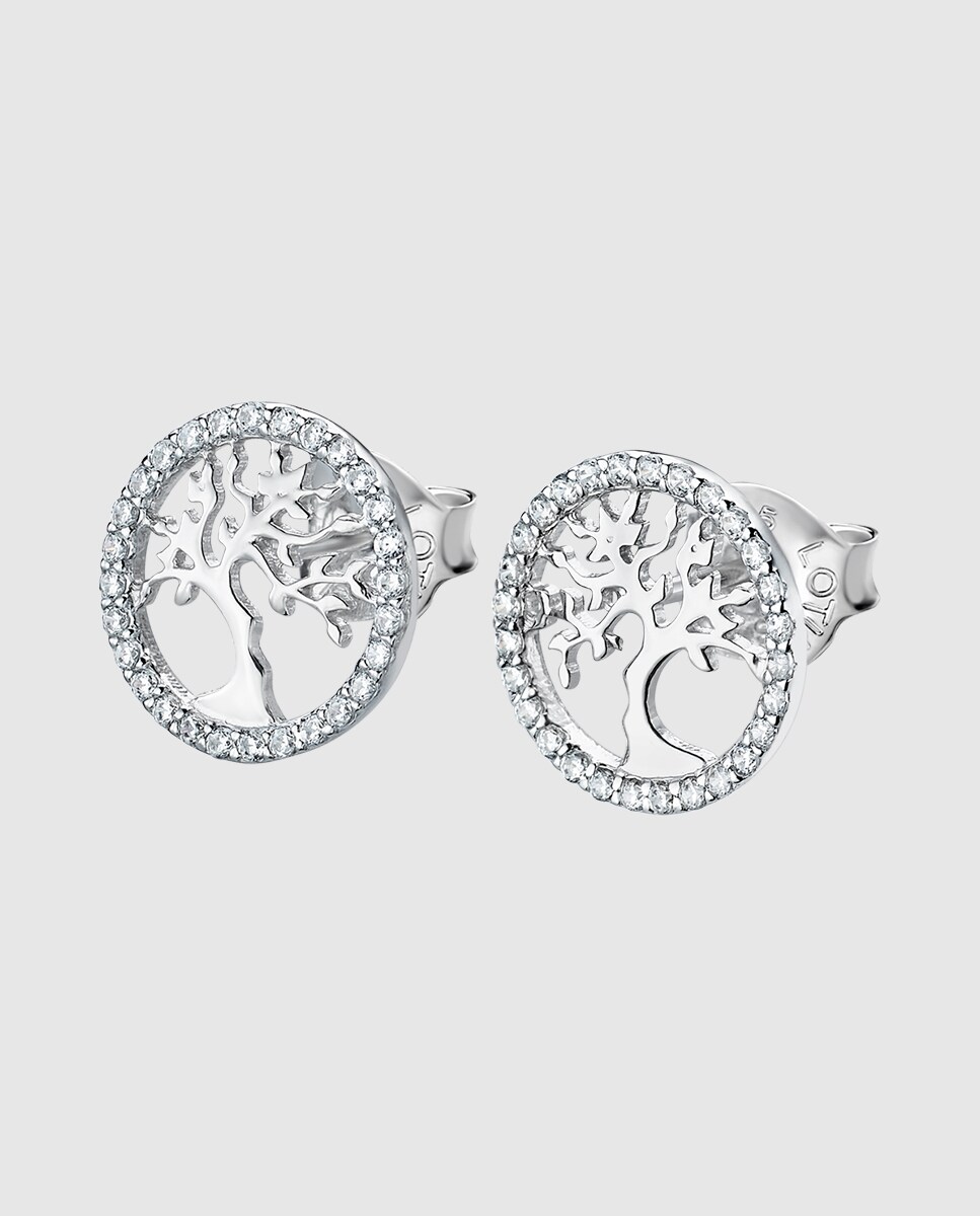 Pendientes Lotus Silver LP1778-4/1 Tree Of Life de plata acabado brillo Plata-1