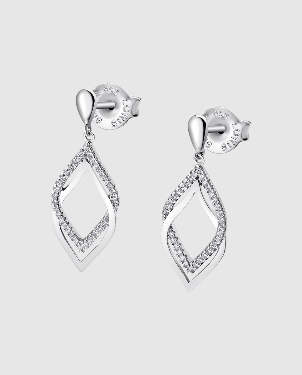 Pendientes Lotus Silver LP1791-4/1 Pure Essential de plata acabado