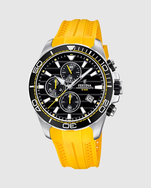 Imagen 0 de Reloj de hombre F20370/2 Special Prices de caucho amarillo