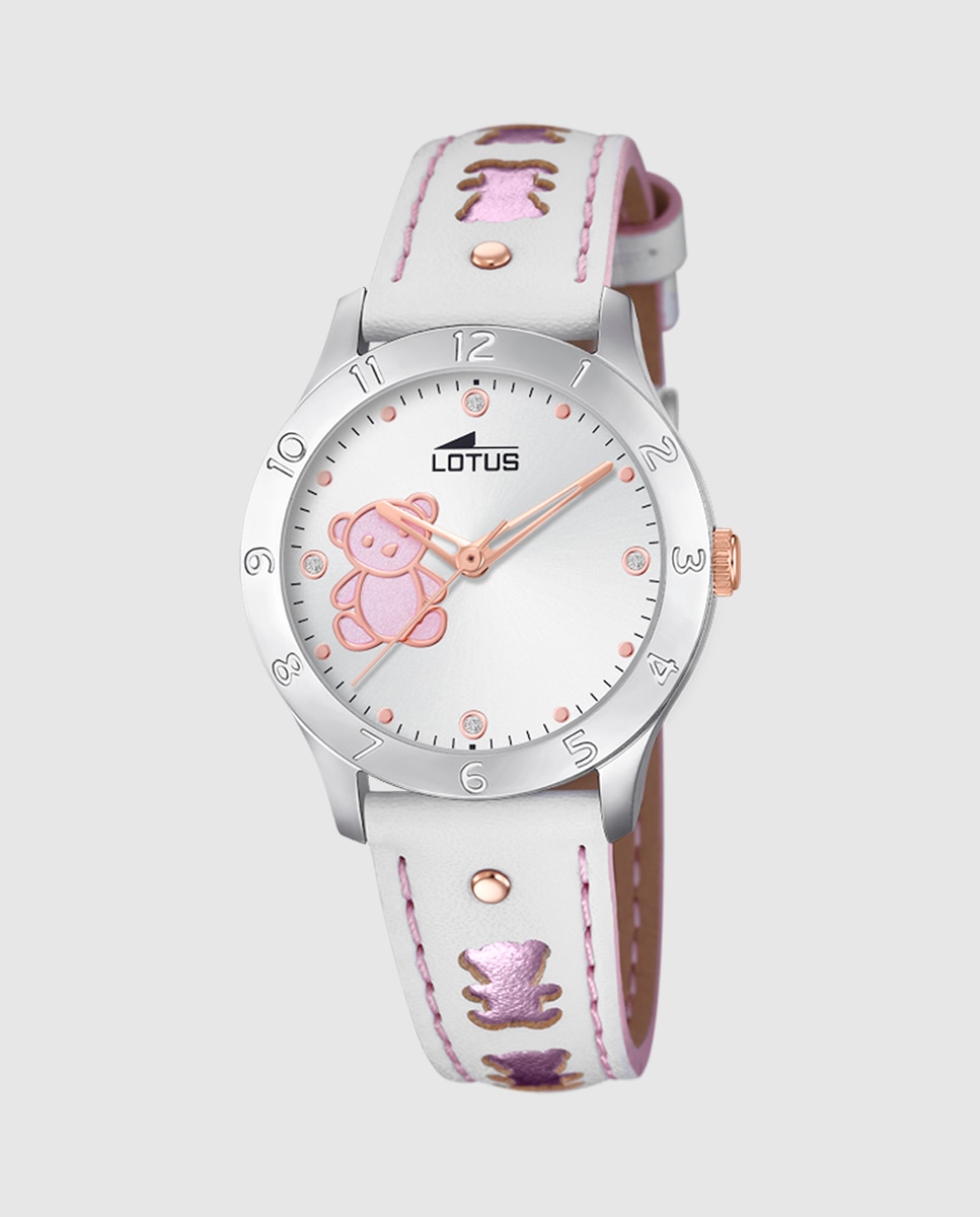 Reloj infantil de niña 18657/b junior collection de piel blanco con pulsera de regalo - Blanco Blanco-2