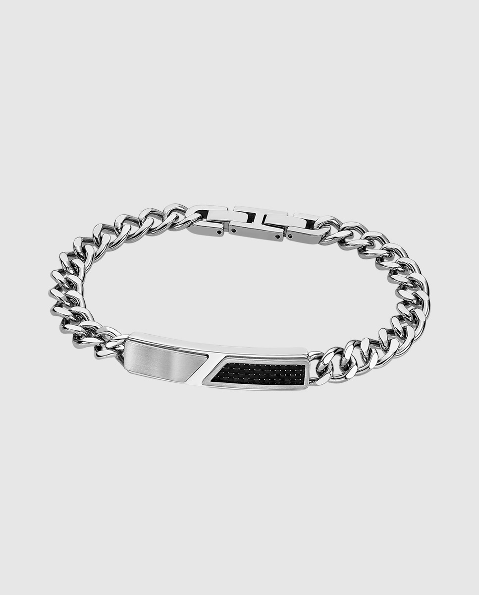 LOTUS STYLE Bracciale Uomo Men In Black LS2058-2/1, Acciaio Inossidabile 316L, Lunghezza 210 Mm, Design Urbano - 2