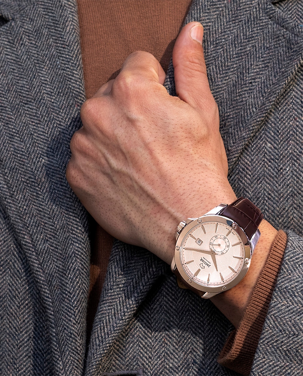 Reloj de hombre j878/1 acamar de piel - Jaguar - Marrón Marrón-2