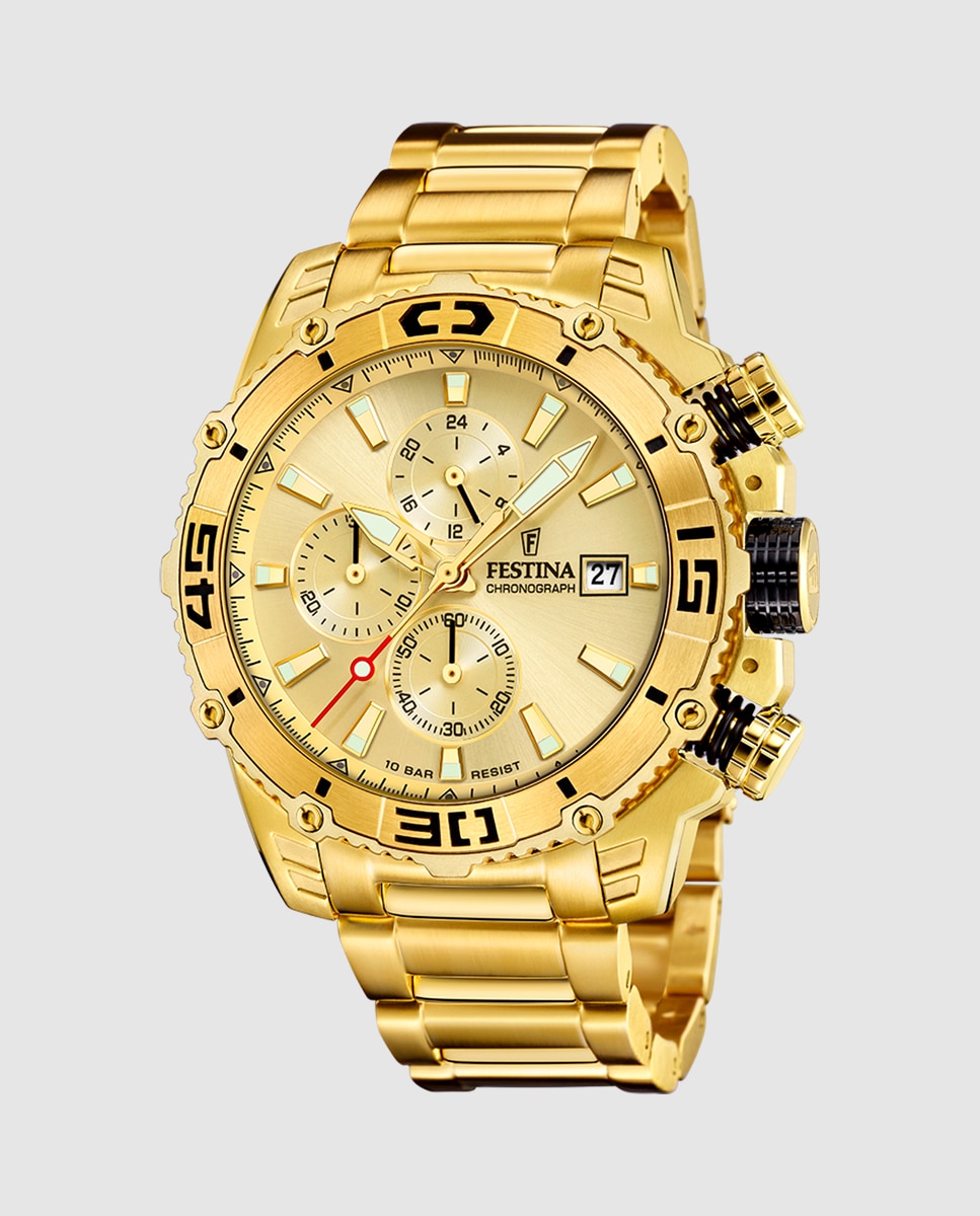Reloj de hombre f20492/1 prestige de acero dorado Oro Festina Oro-1