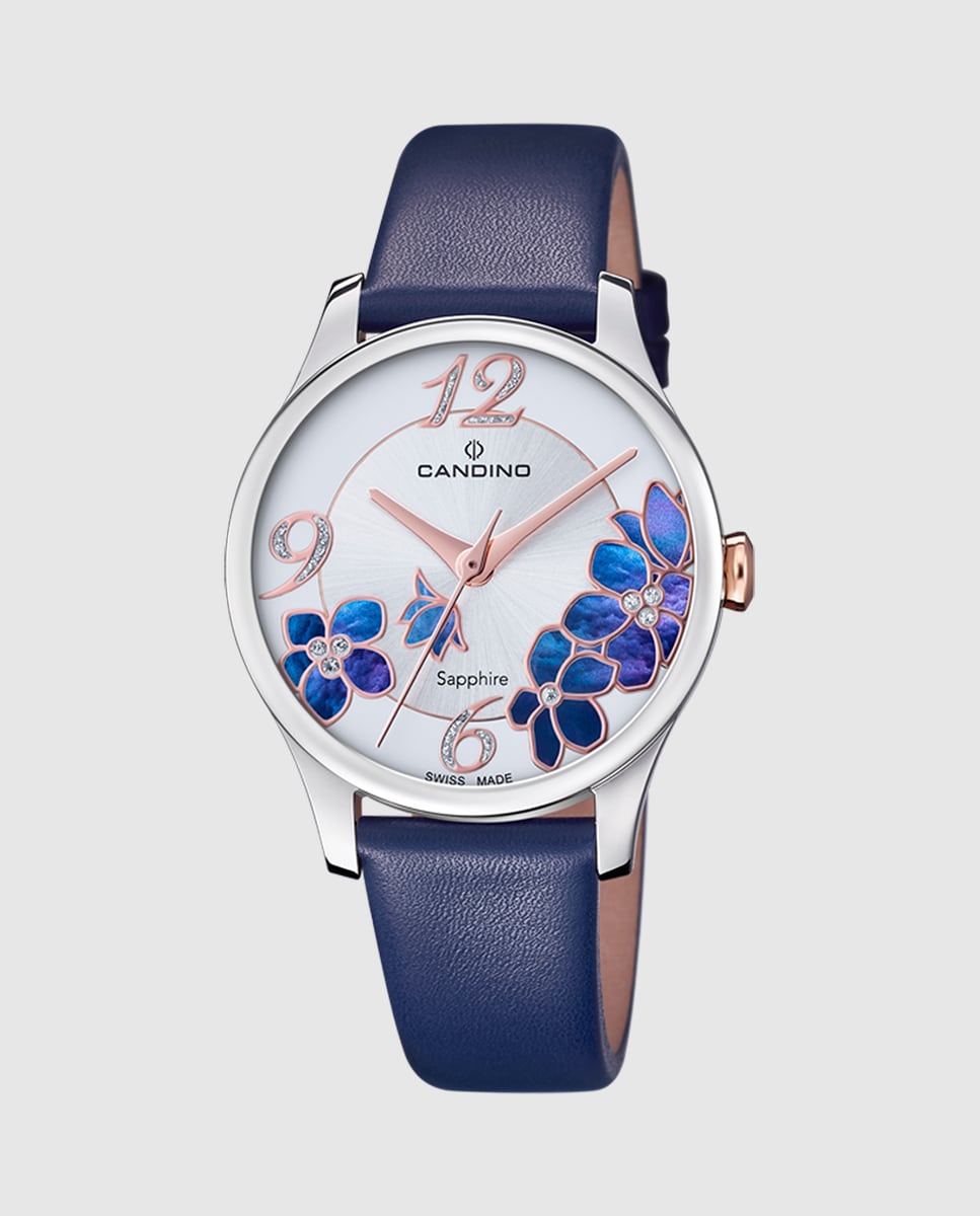 Reloj de mujer C4720/5 Lady Elegance de piel azul Azul-1